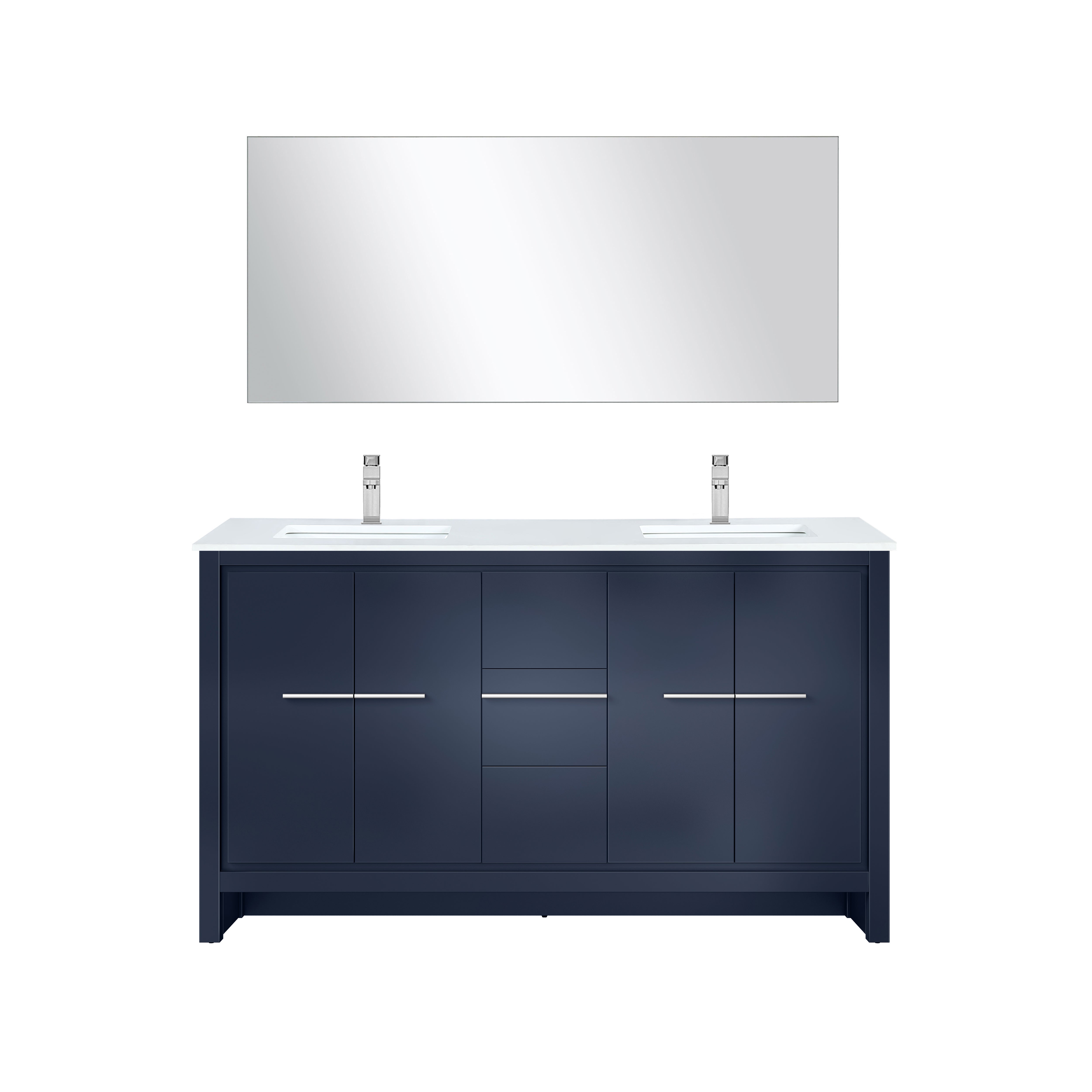 Lexora Lafarre 60 in W x 20 in D Double Bath Vanity