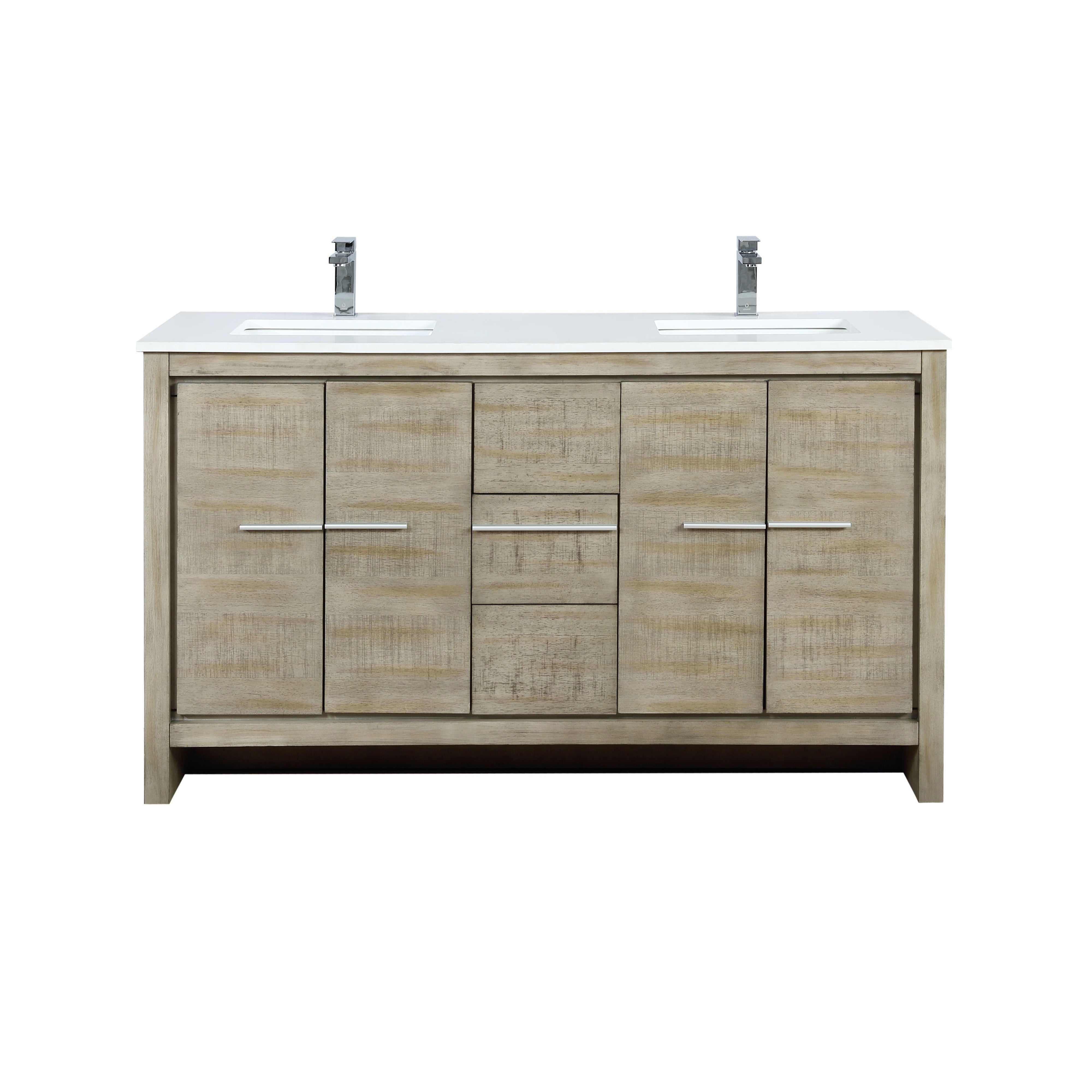 Lexora Lafarre 60 in W x 20 in D Double Bath Vanity