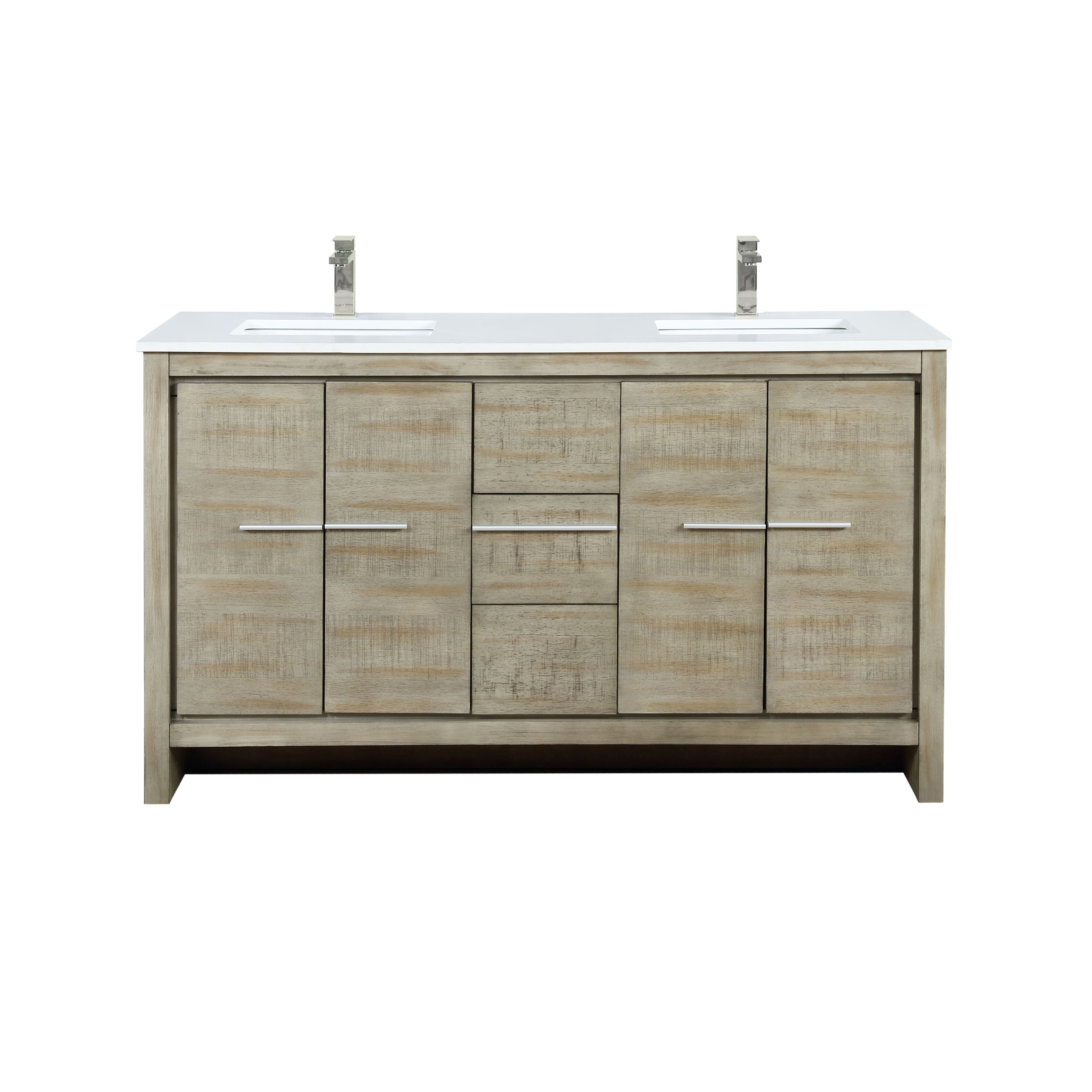 Lexora Lafarre 60 in W x 20 in D Double Bath Vanity