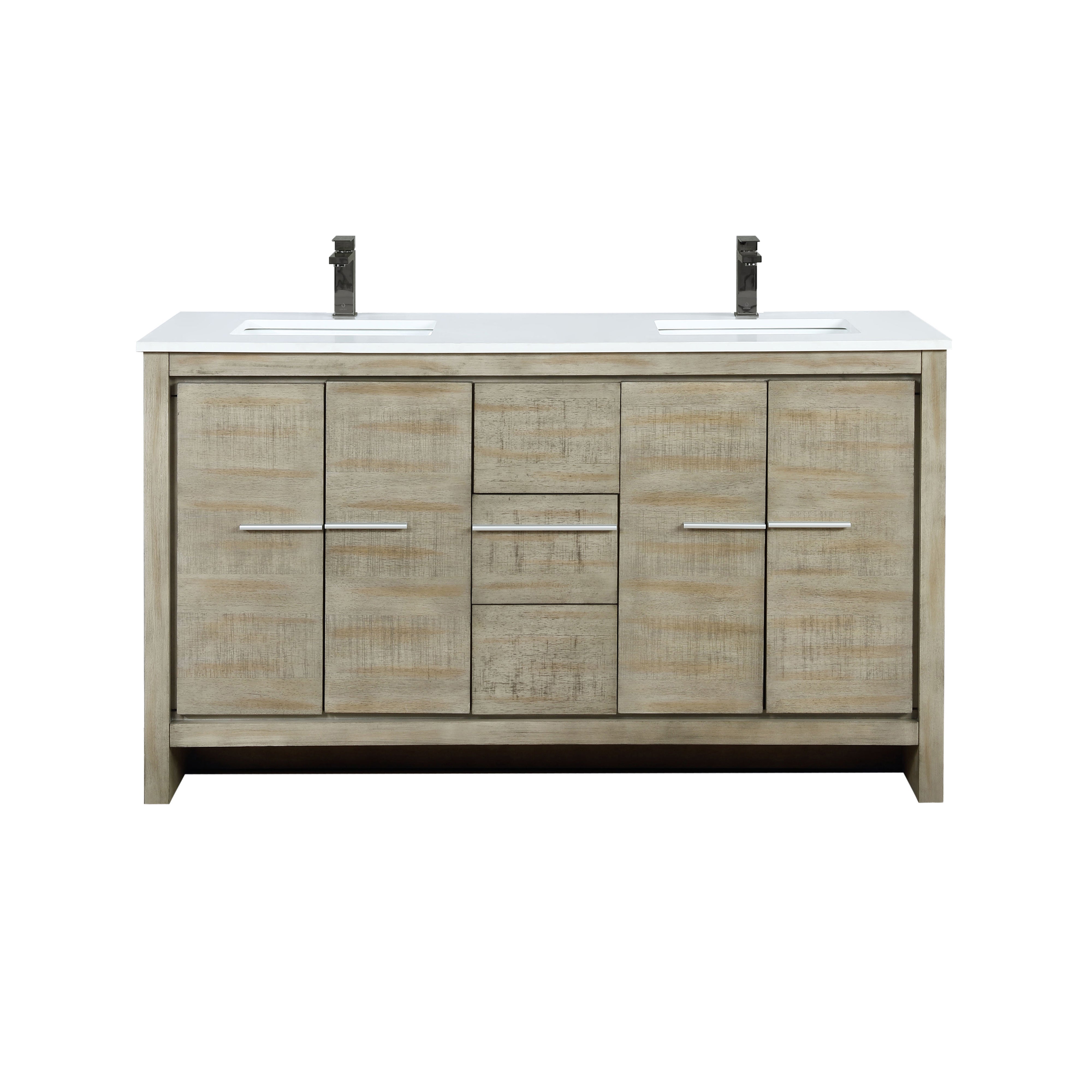 Lexora Lafarre 60 in W x 20 in D Double Bath Vanity