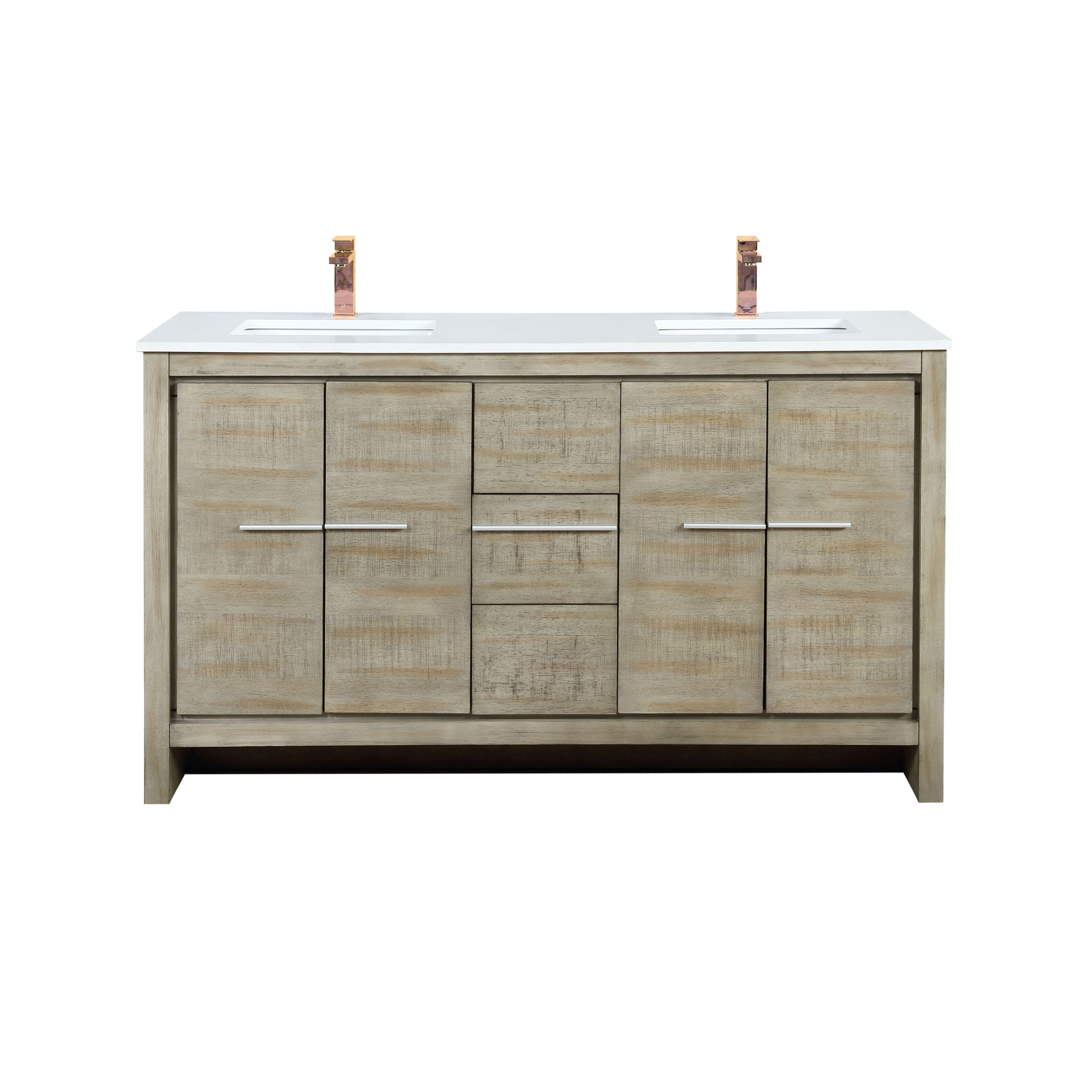 Lexora Lafarre 60 in W x 20 in D Double Bath Vanity