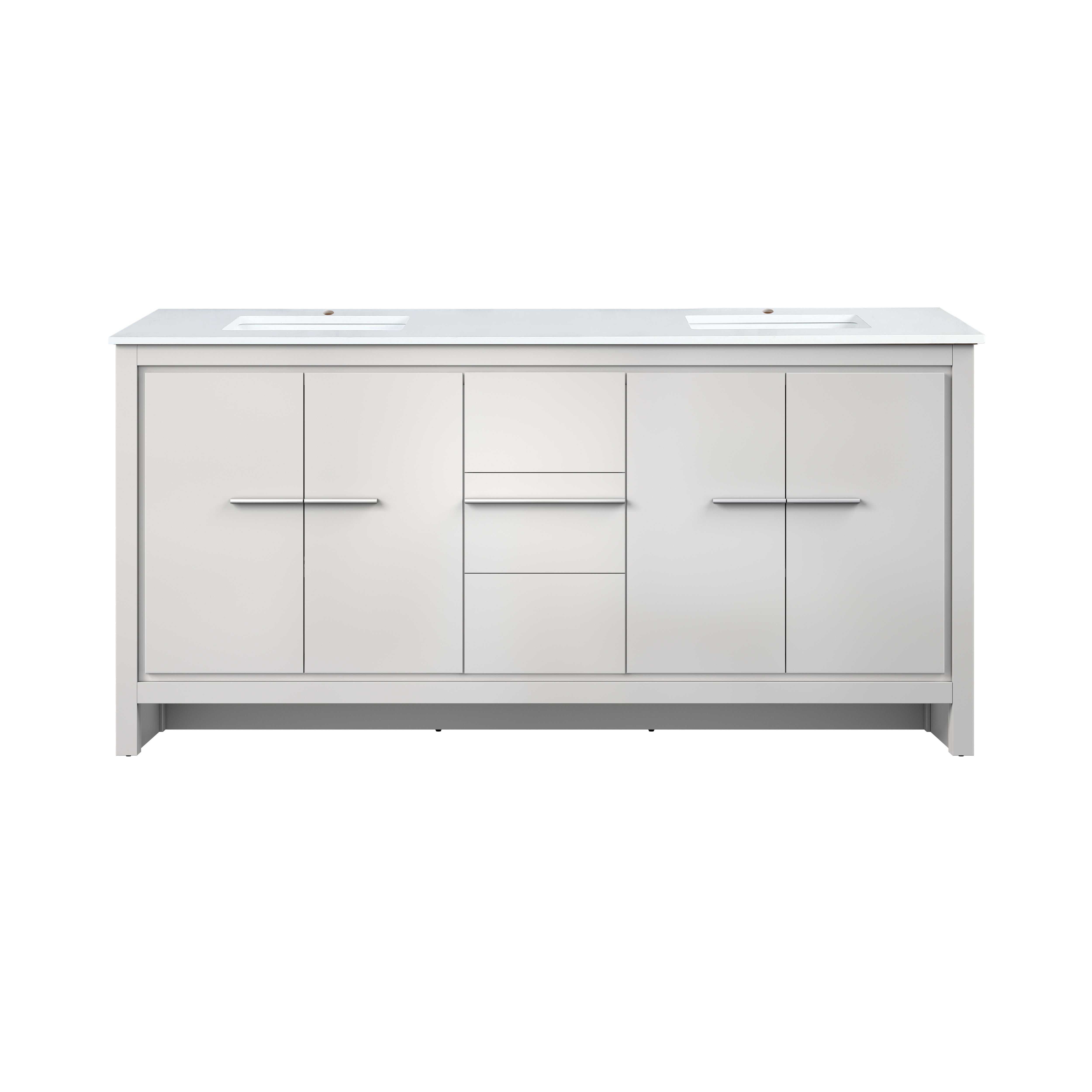 Lexora Lafarre 72 in W x 20 in D Double Bath Vanity