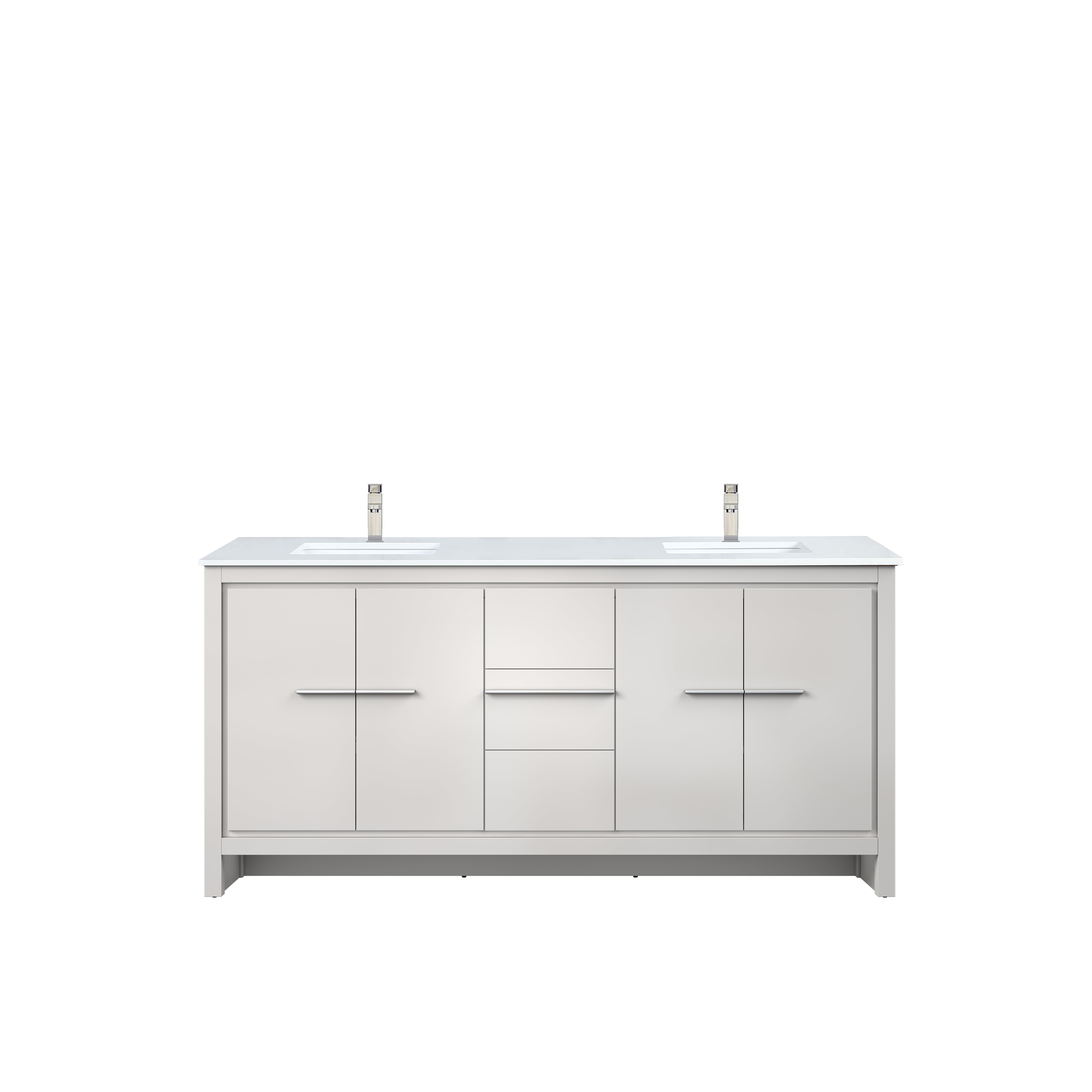 Lexora Lafarre 72 in W x 20 in D Double Bath Vanity