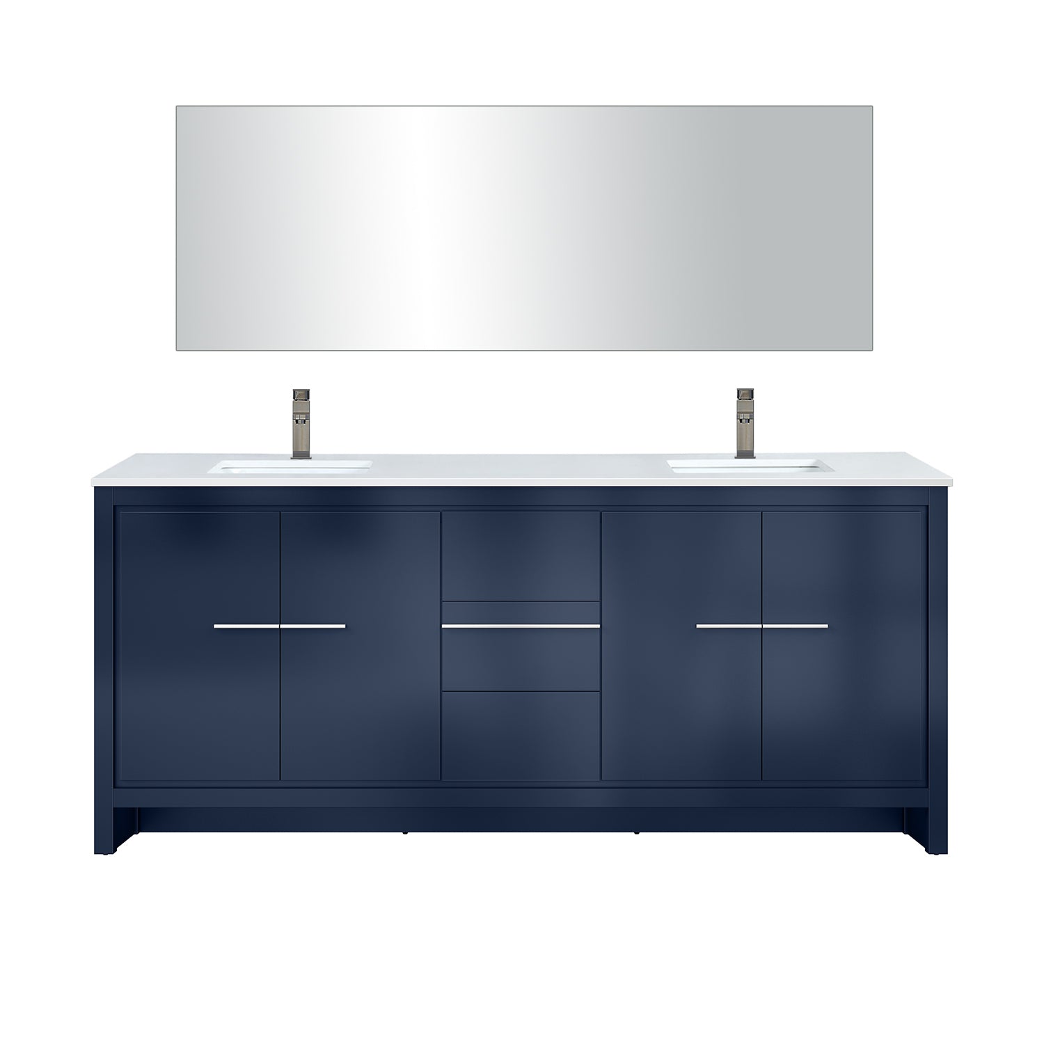 Lexora Lafarre 80 in W x 20 in D Double Bath Vanity