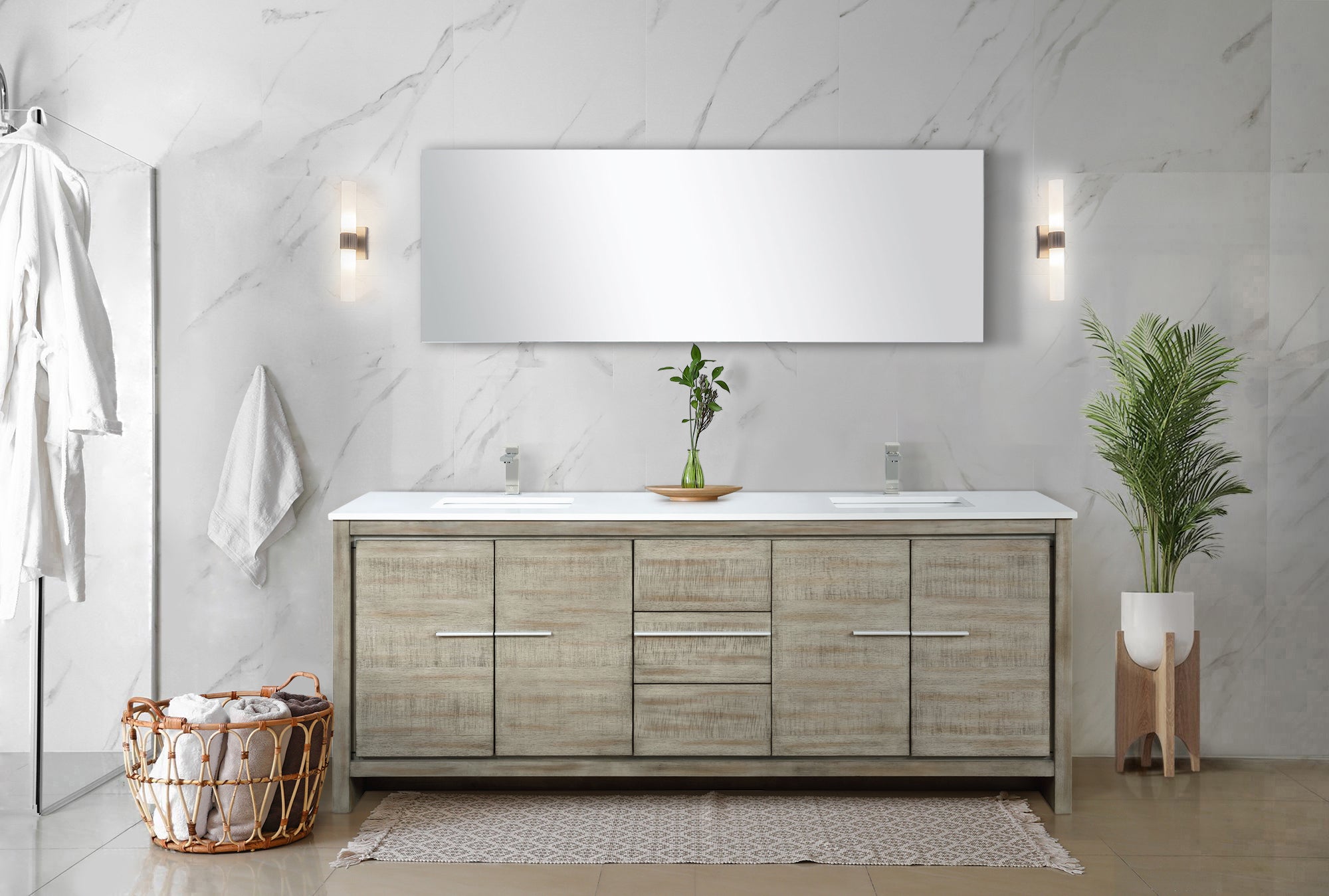 rustic acacia vanity