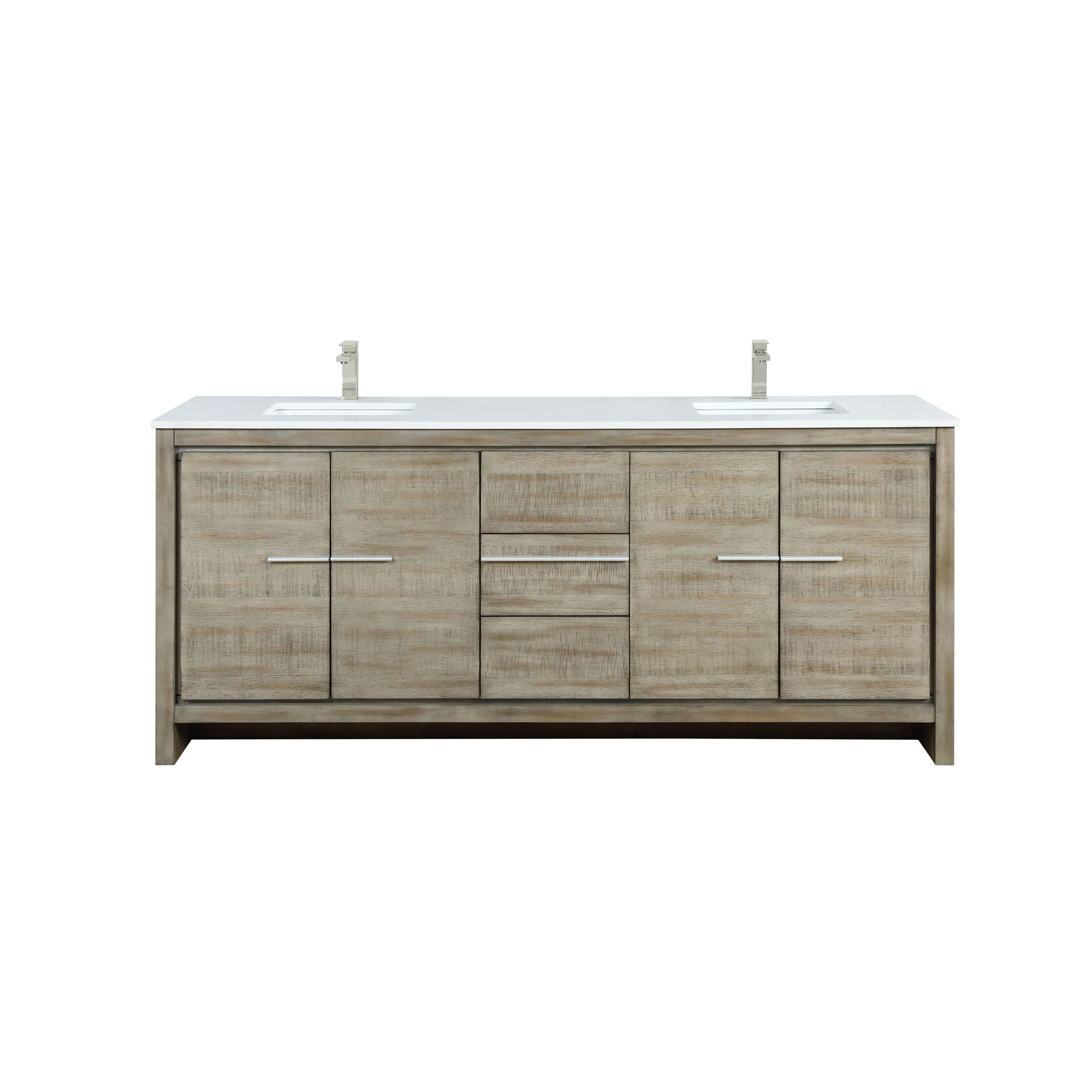 Lexora Lafarre 80 in W x 20 in D Double Bath Vanity