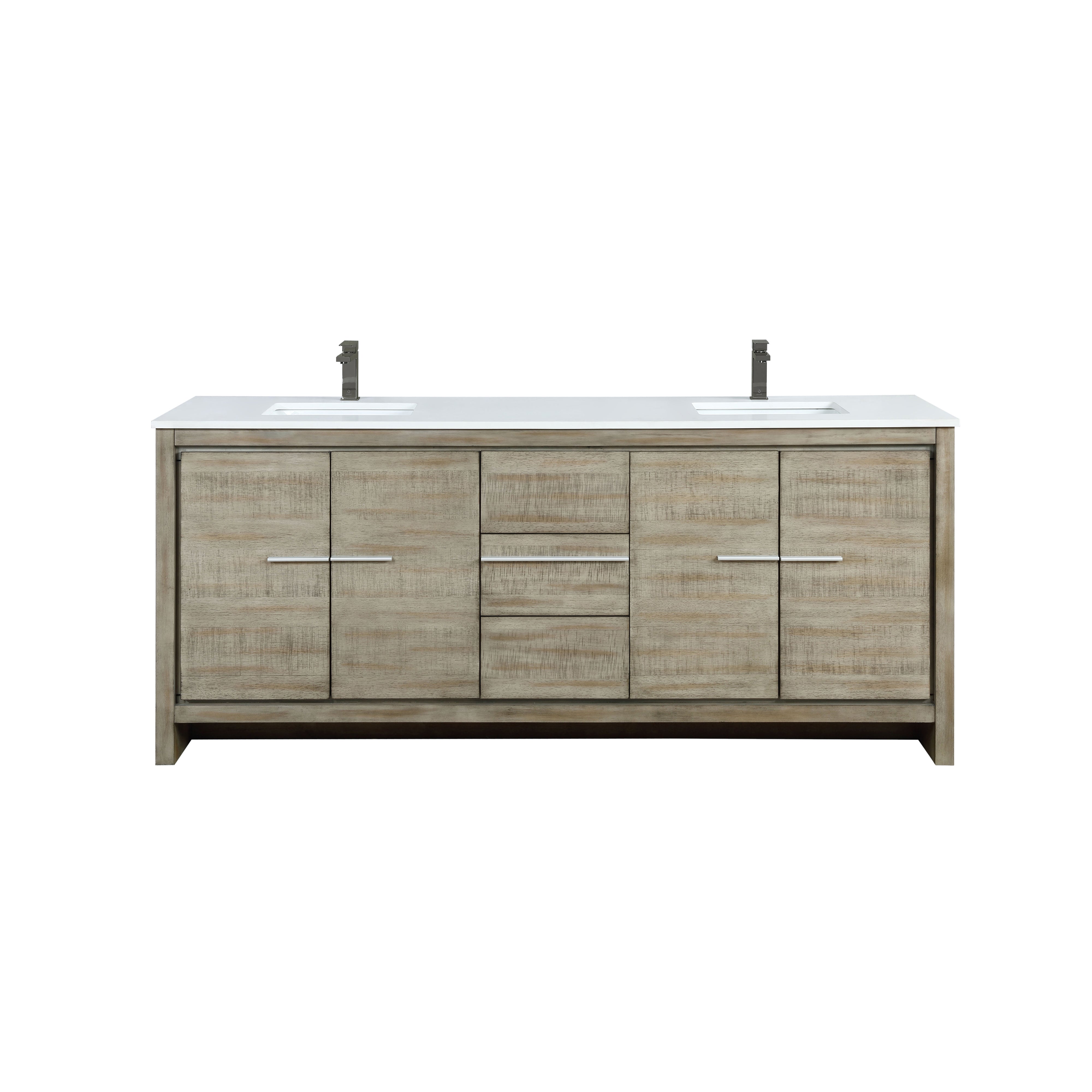 Lexora Lafarre 80 in W x 20 in D Double Bath Vanity