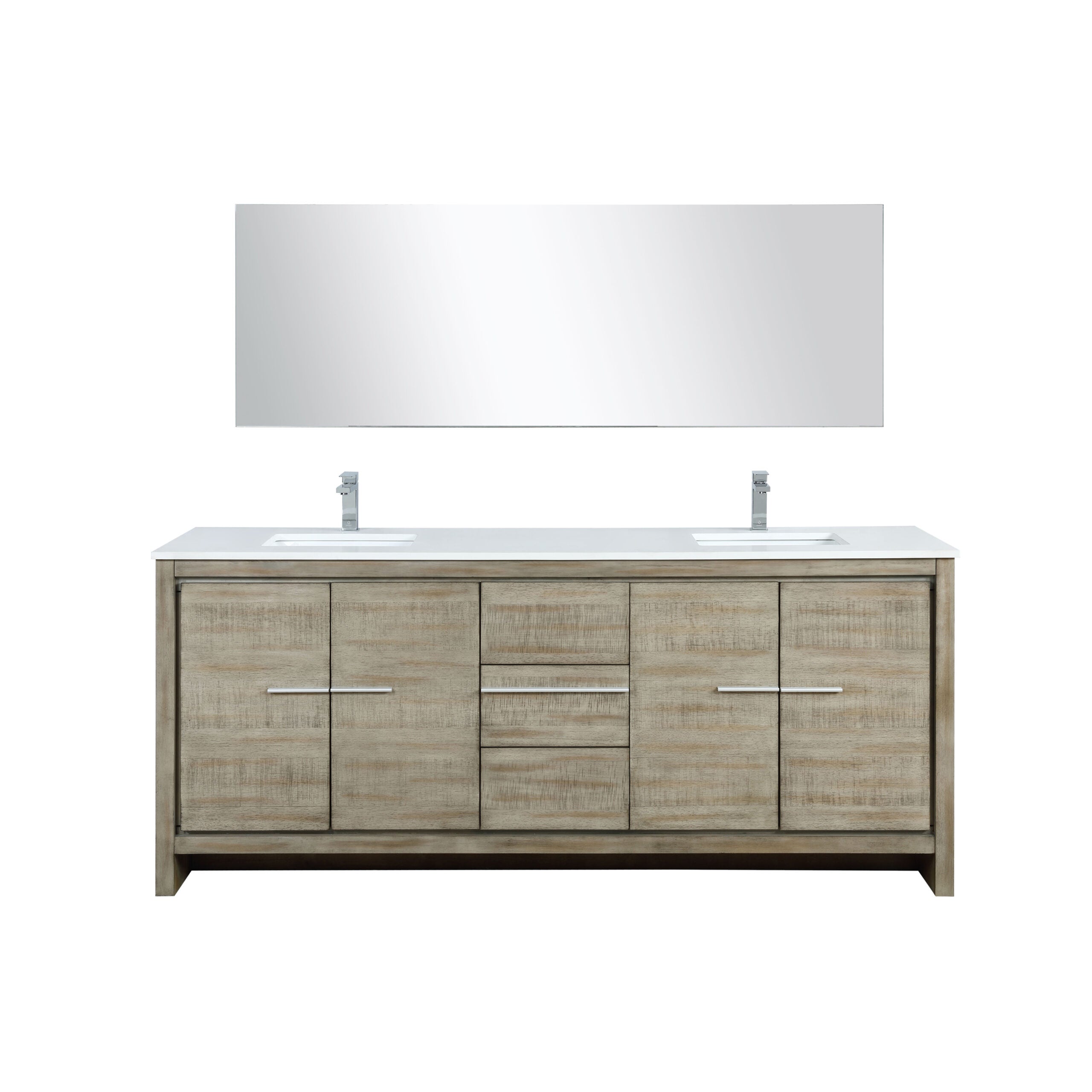 Lexora Lafarre 80 in W x 20 in D Double Bath Vanity