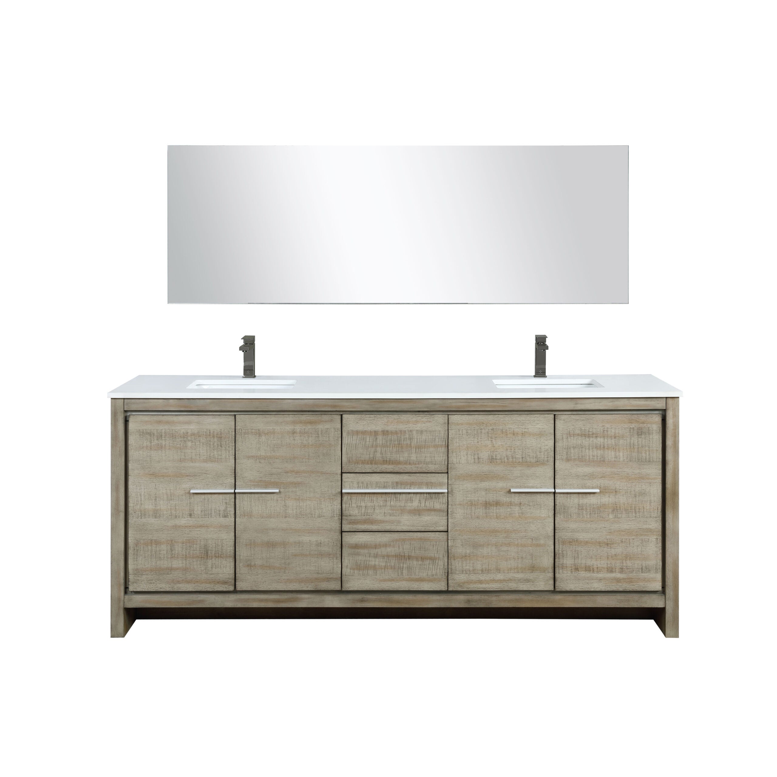 Lexora Lafarre 80 in W x 20 in D Double Bath Vanity