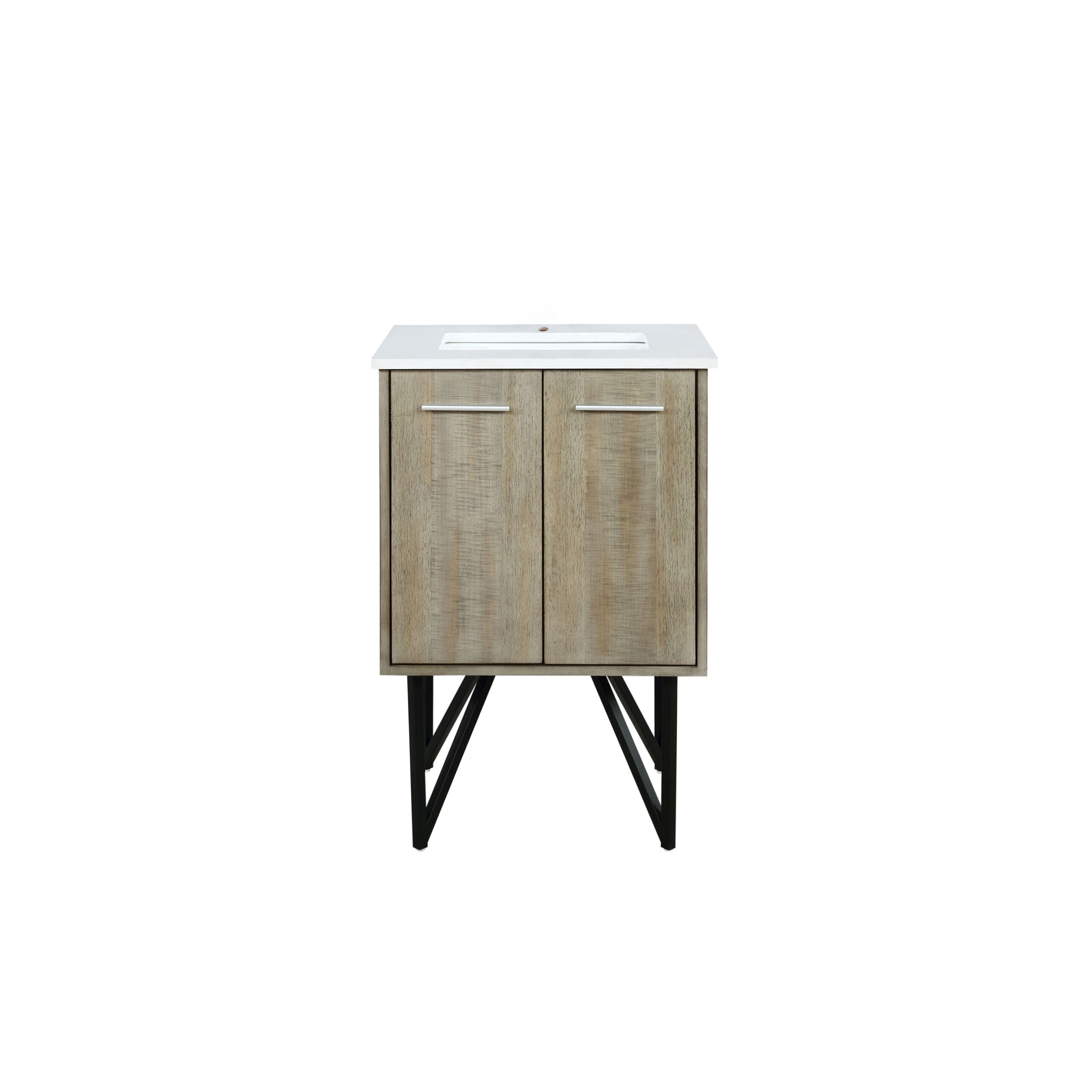 Lexora Lancy 24 in W x 20 in D Bath Vanity with Cultured Marble Top