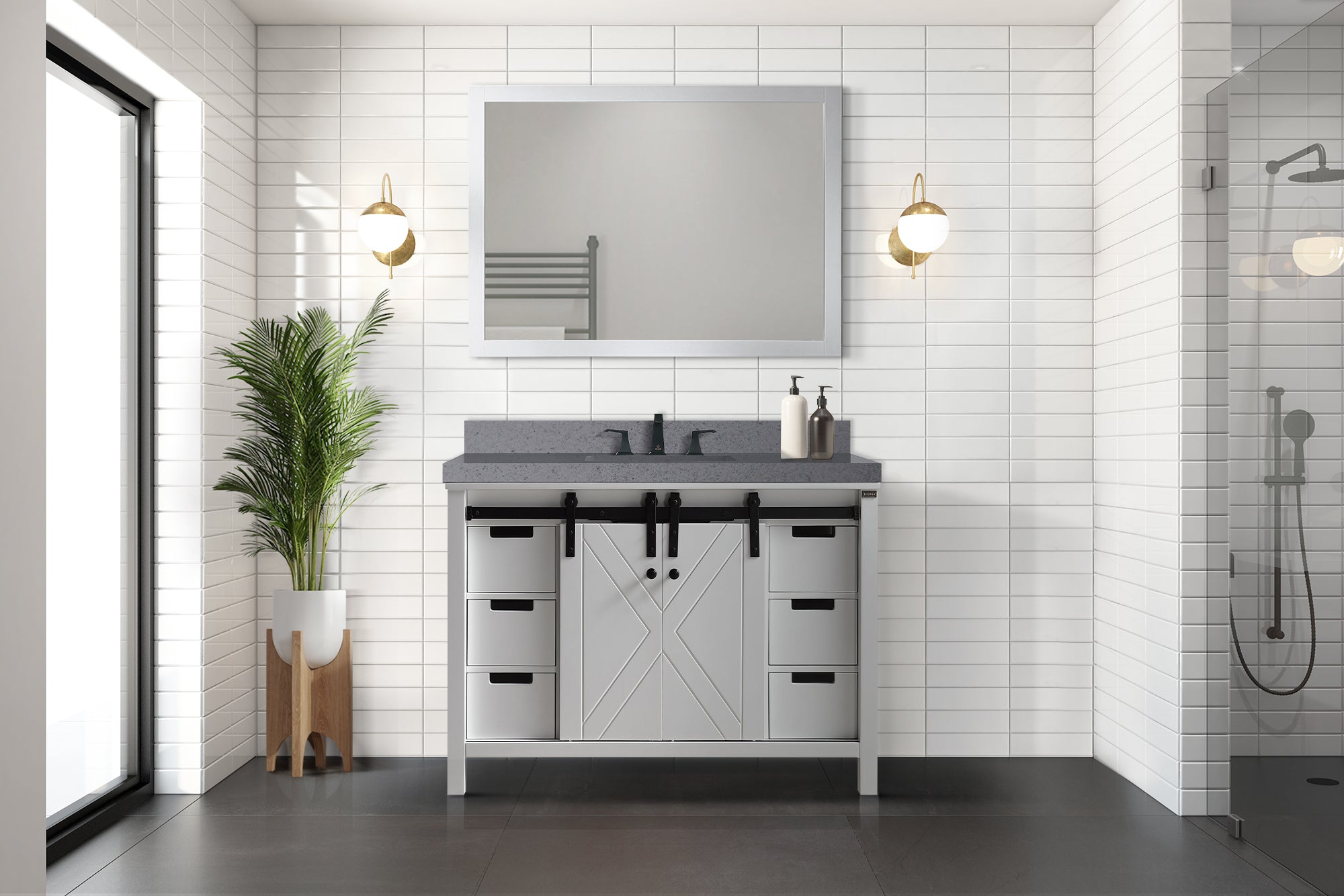 white vanity