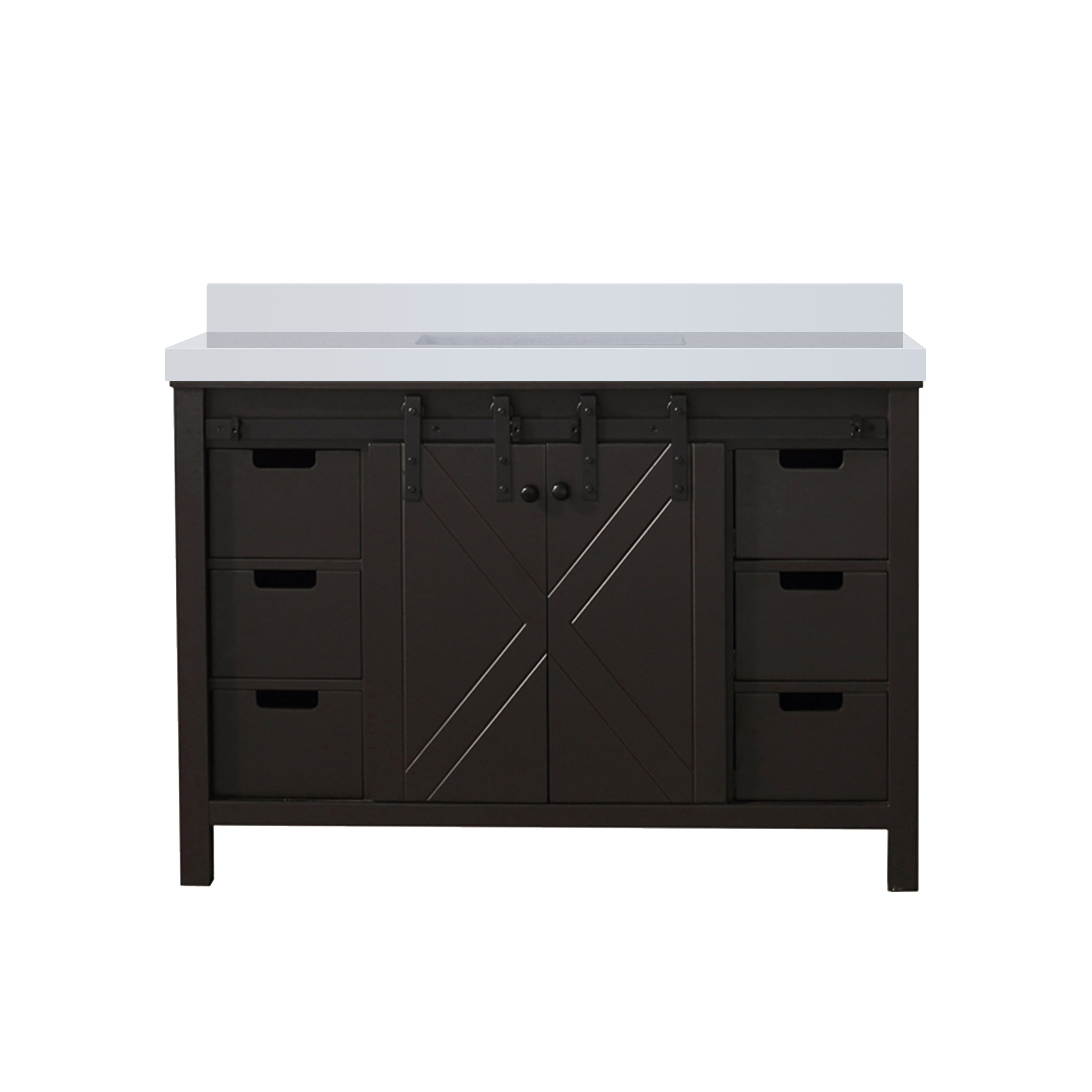Lexora Marsyas 48 in W x 22 in D Bath Vanity
