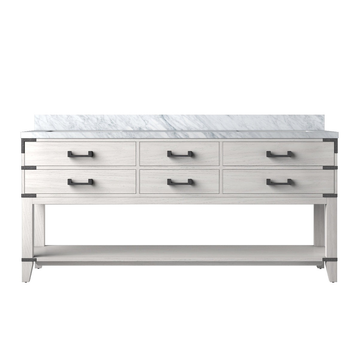 Lexora Norwalk 72 in W x 22 in D Double Bath Vanity