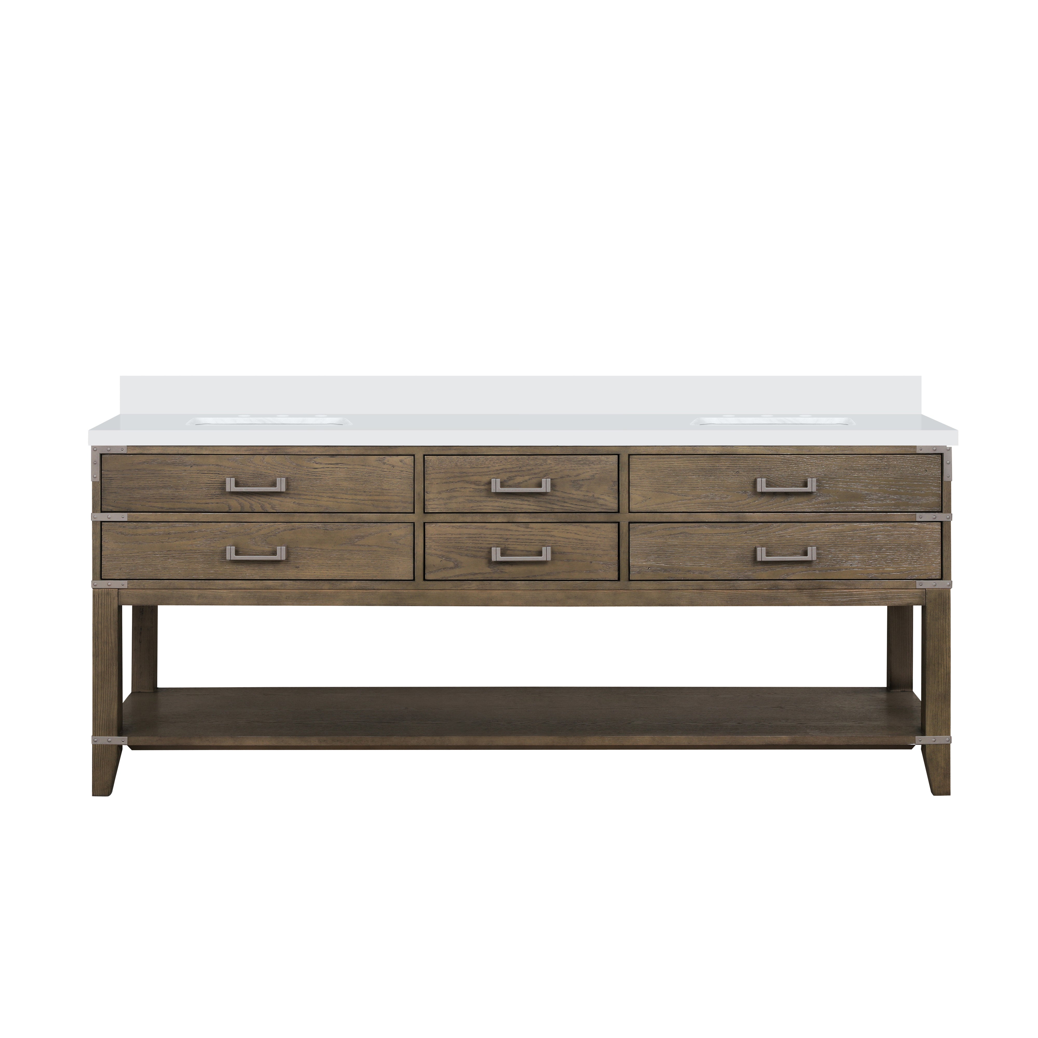 Lexora Norwalk 80 in W x 22 in D Double Bath Vanity