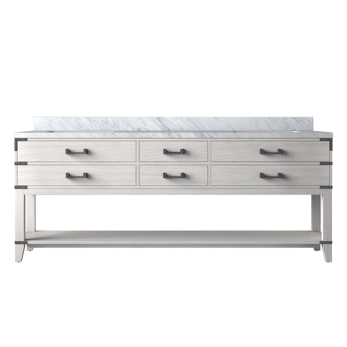 Lexora Norwalk 84 in W x 22 in D Double Bath Vanity