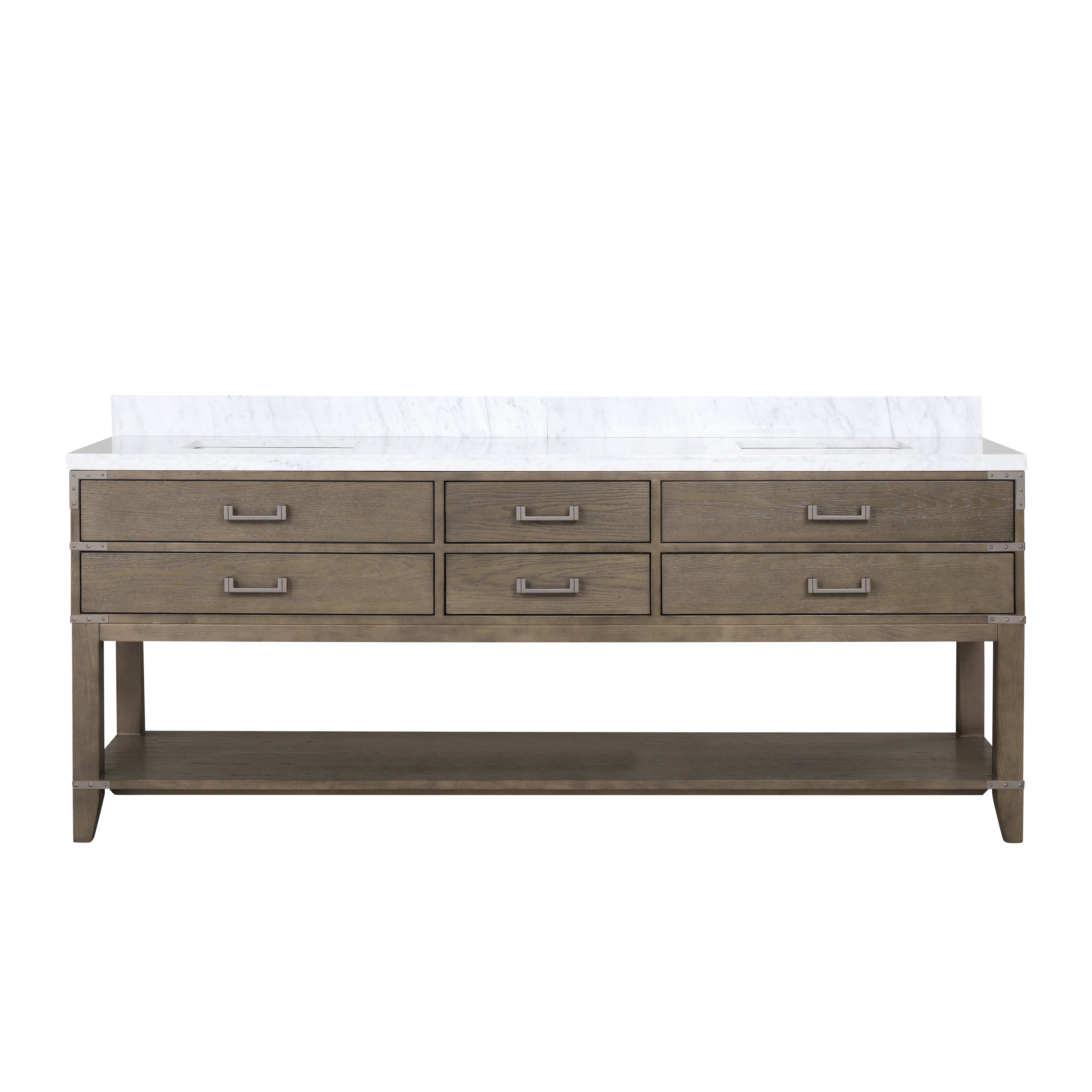 Lexora Norwalk 84 in W x 22 in D Double Bath Vanity