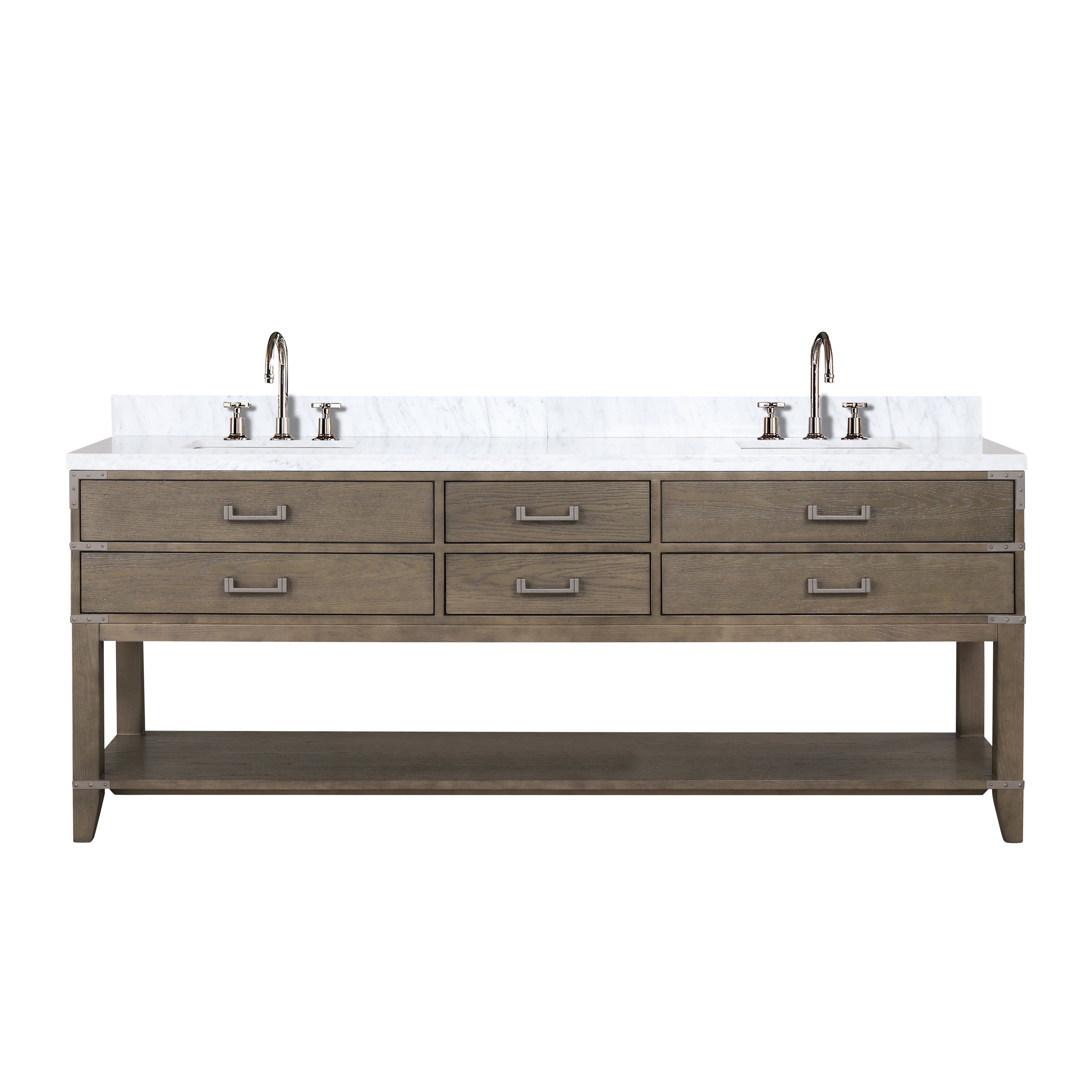 Lexora Norwalk 84 in W x 22 in D Double Bath Vanity