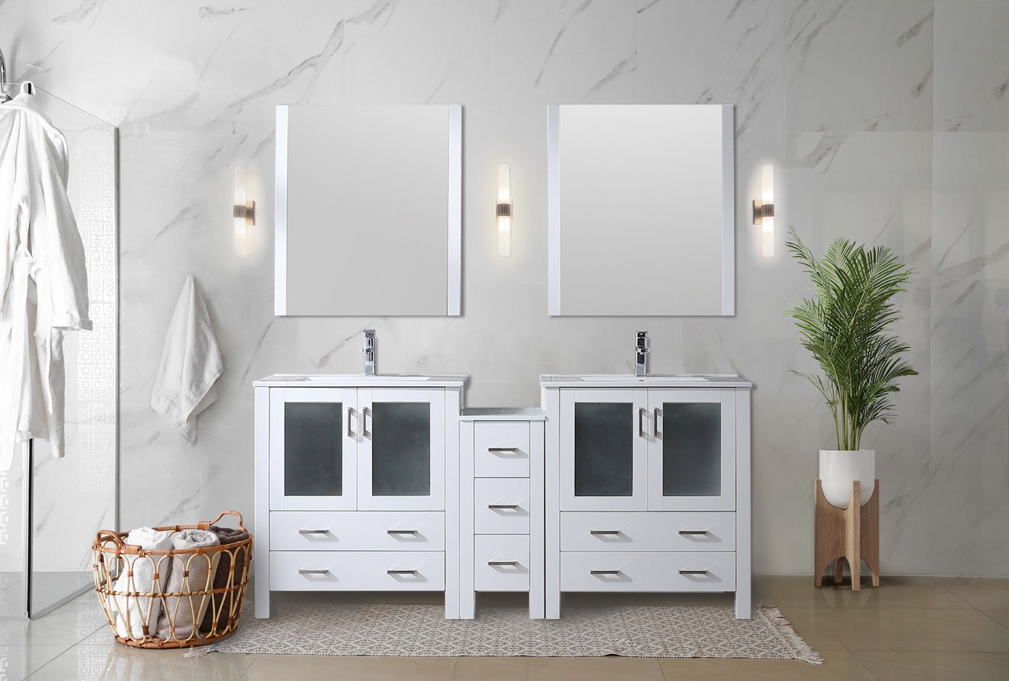 white vanity