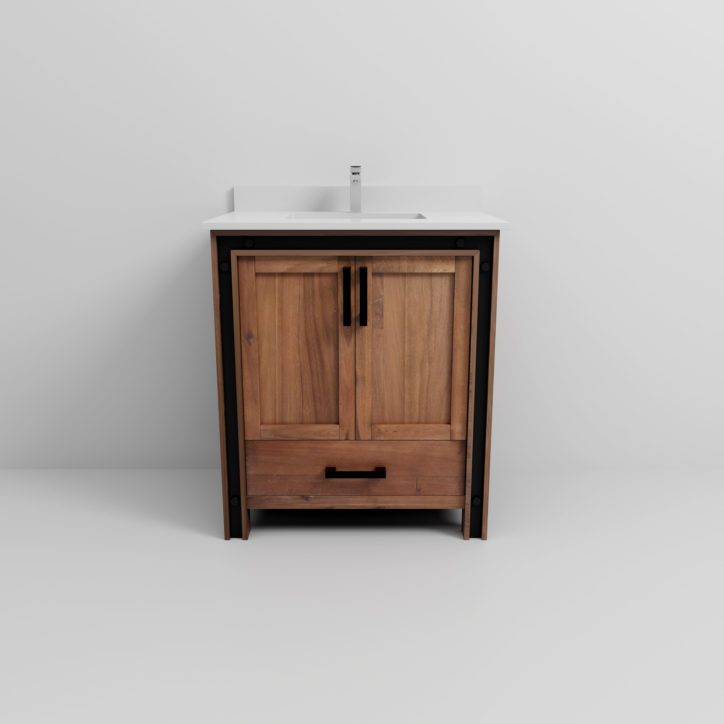 rustic barnwood vanity