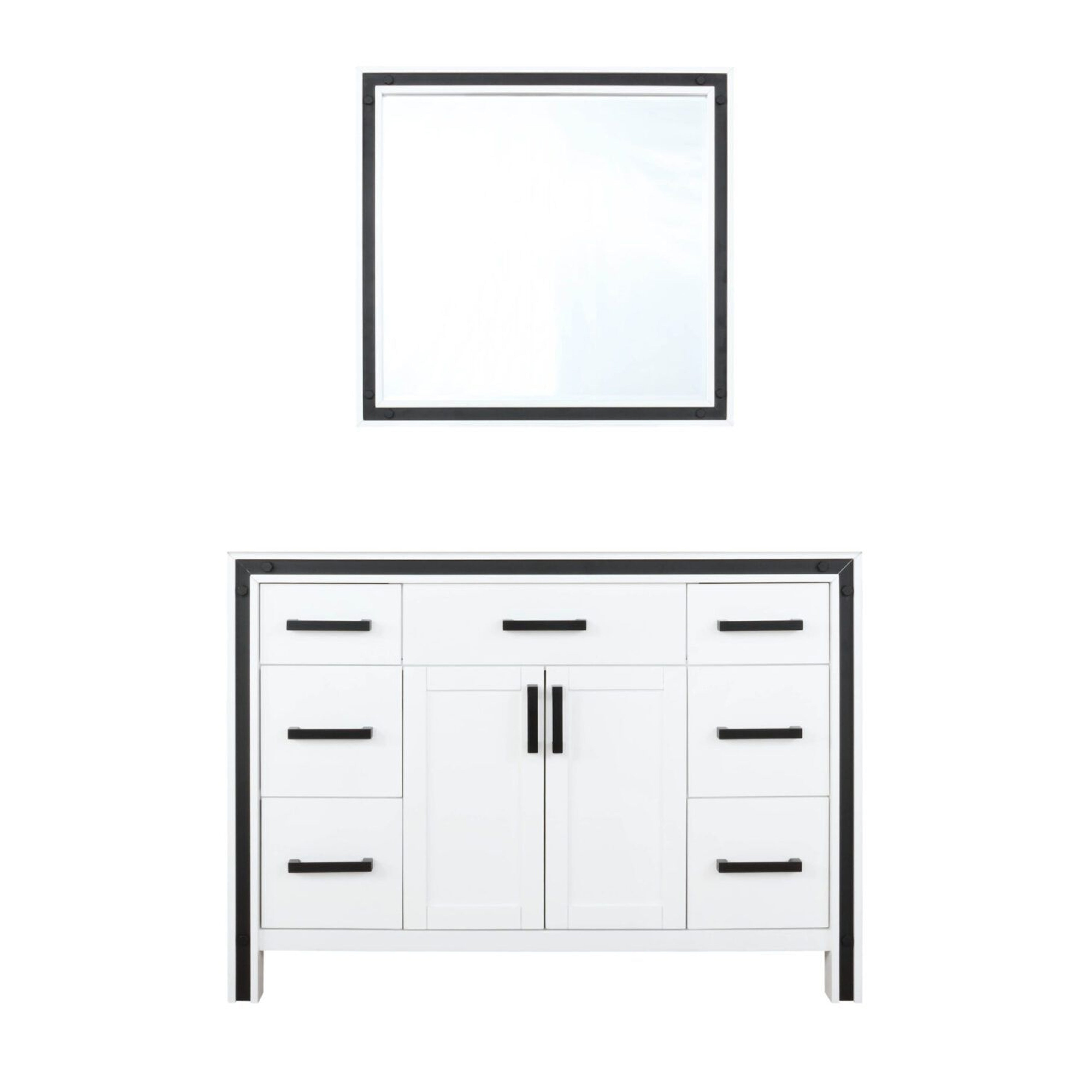 Lexora Ziva 48 in W x 22 in D Bath Vanity