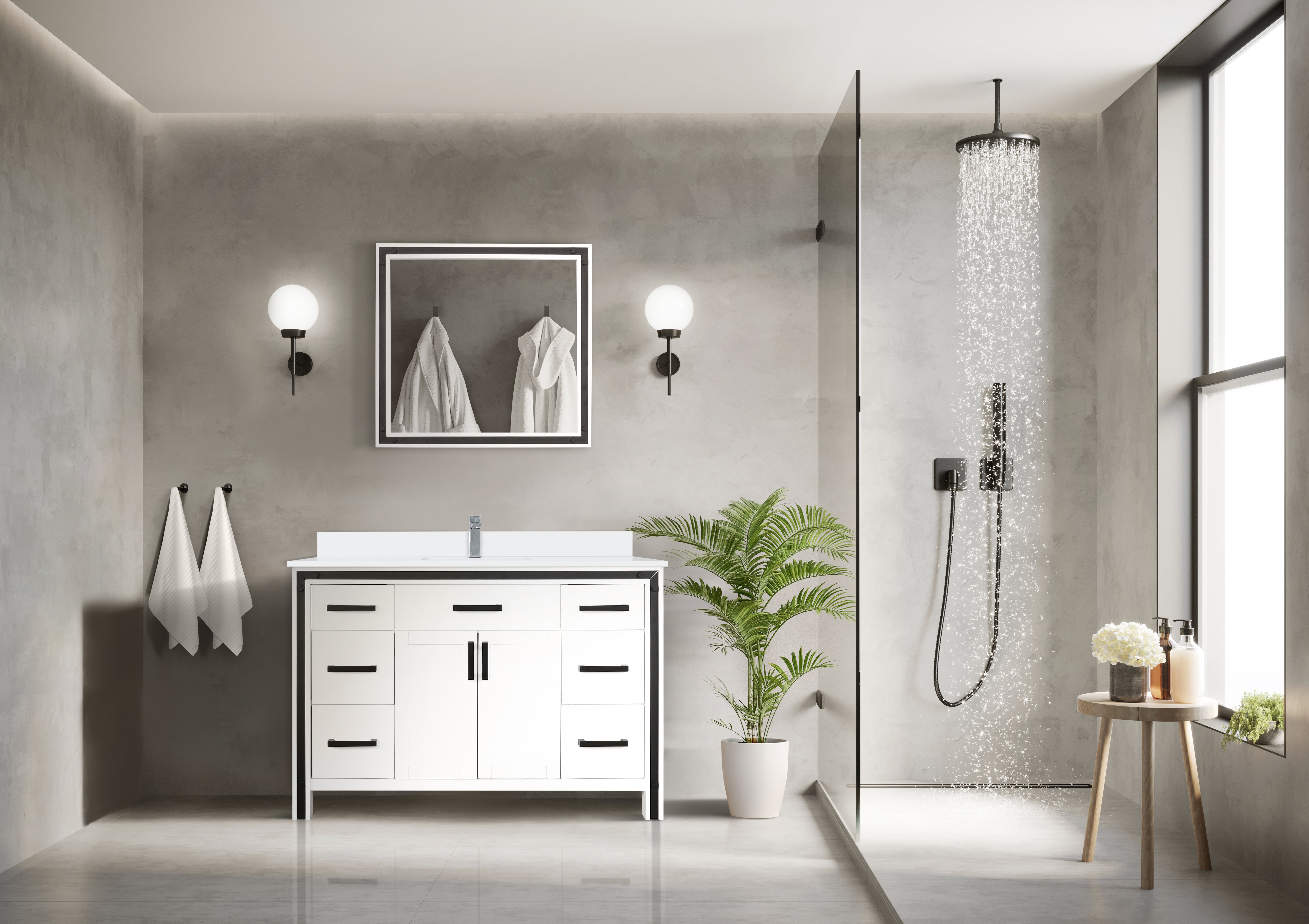 white vanity