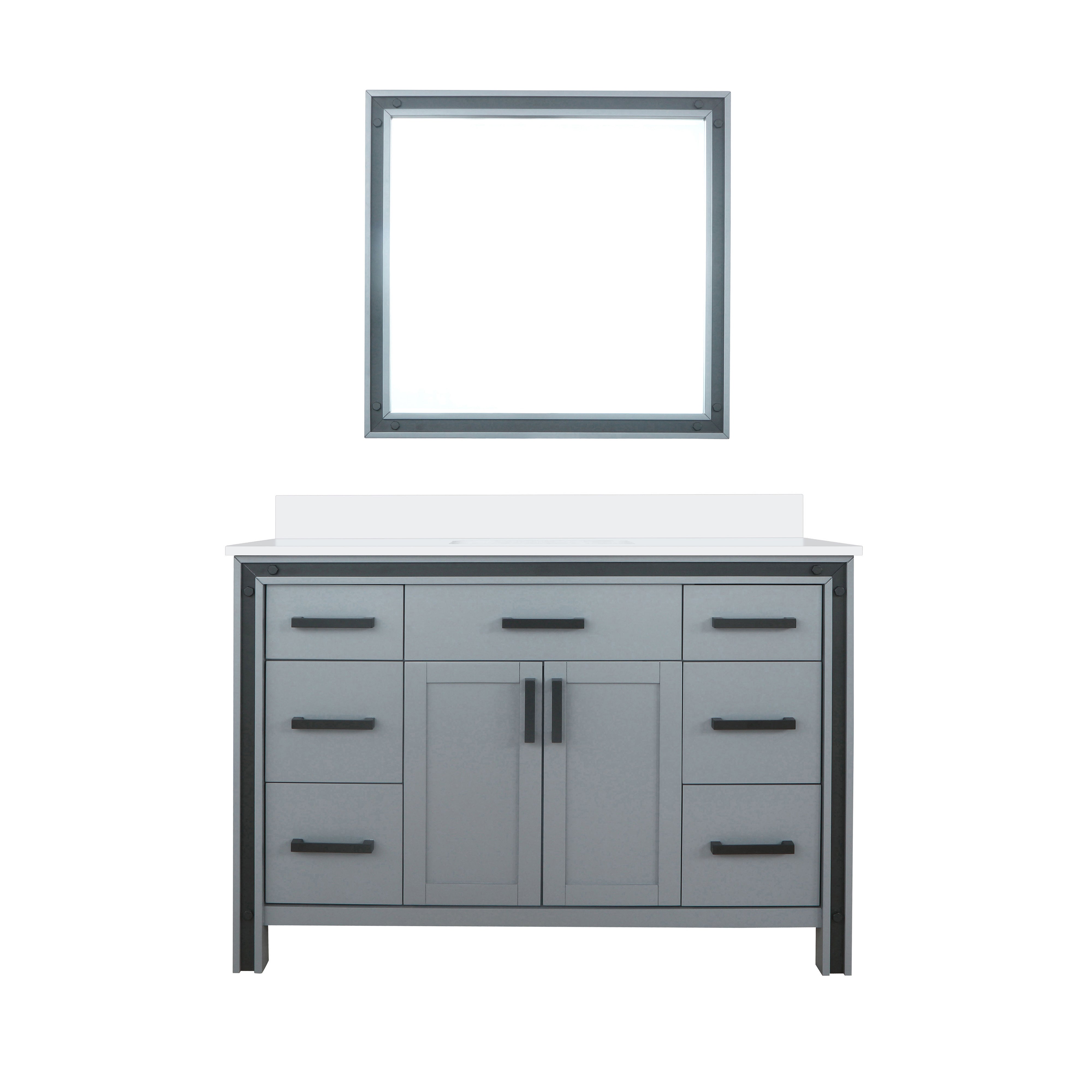 Lexora Ziva 48 in W x 22 in D Bath Vanity