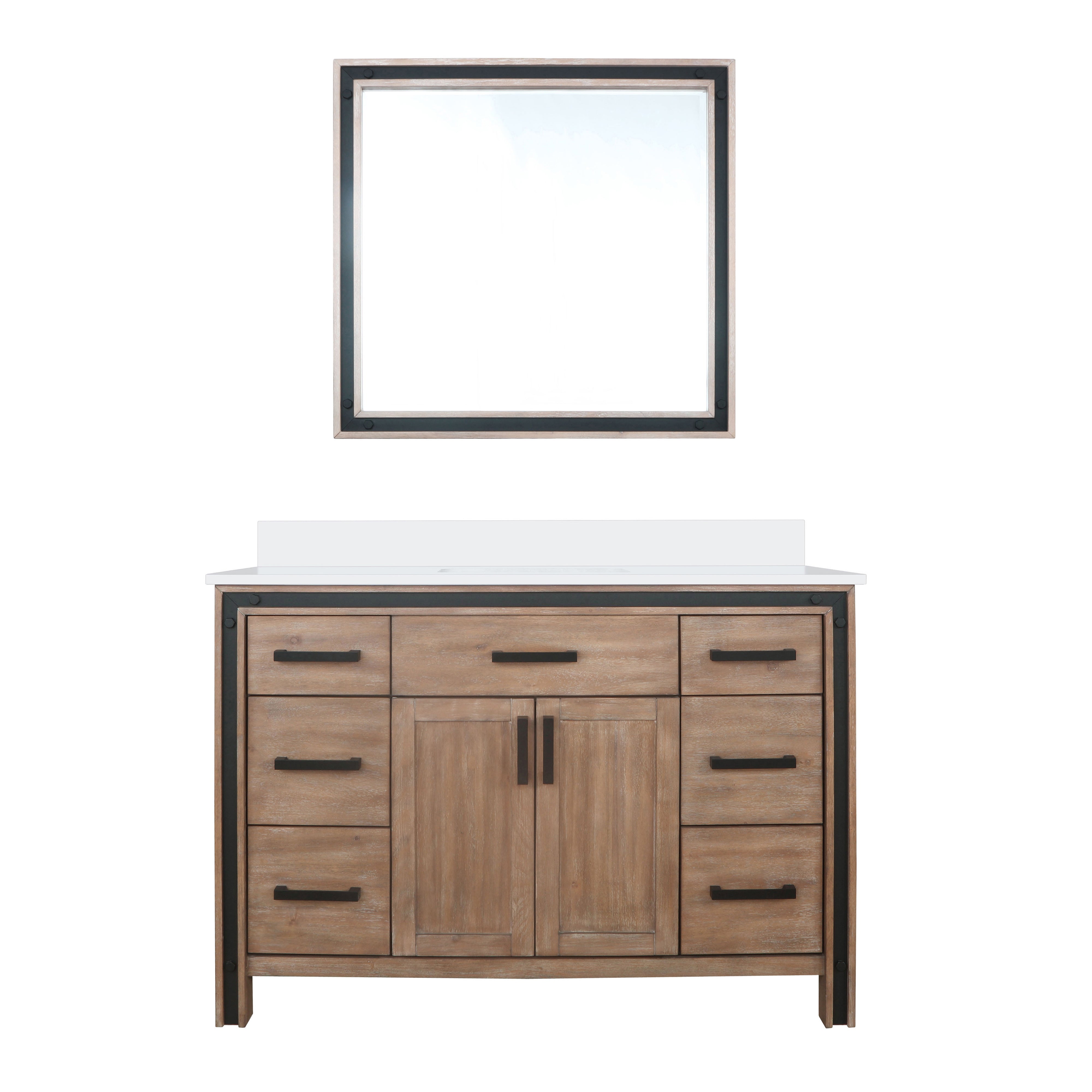 Lexora Ziva 48 in W x 22 in D Bath Vanity