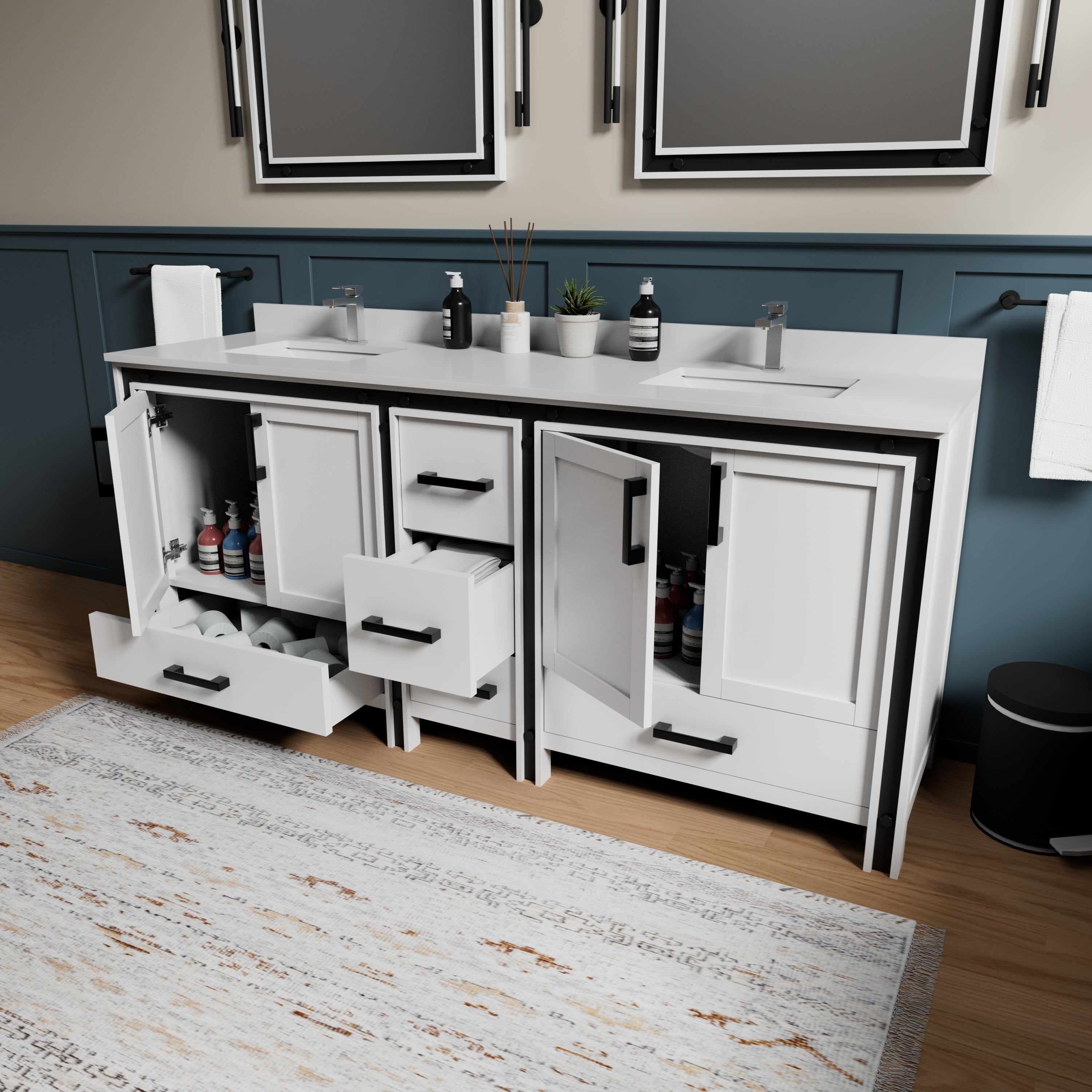 white vanity