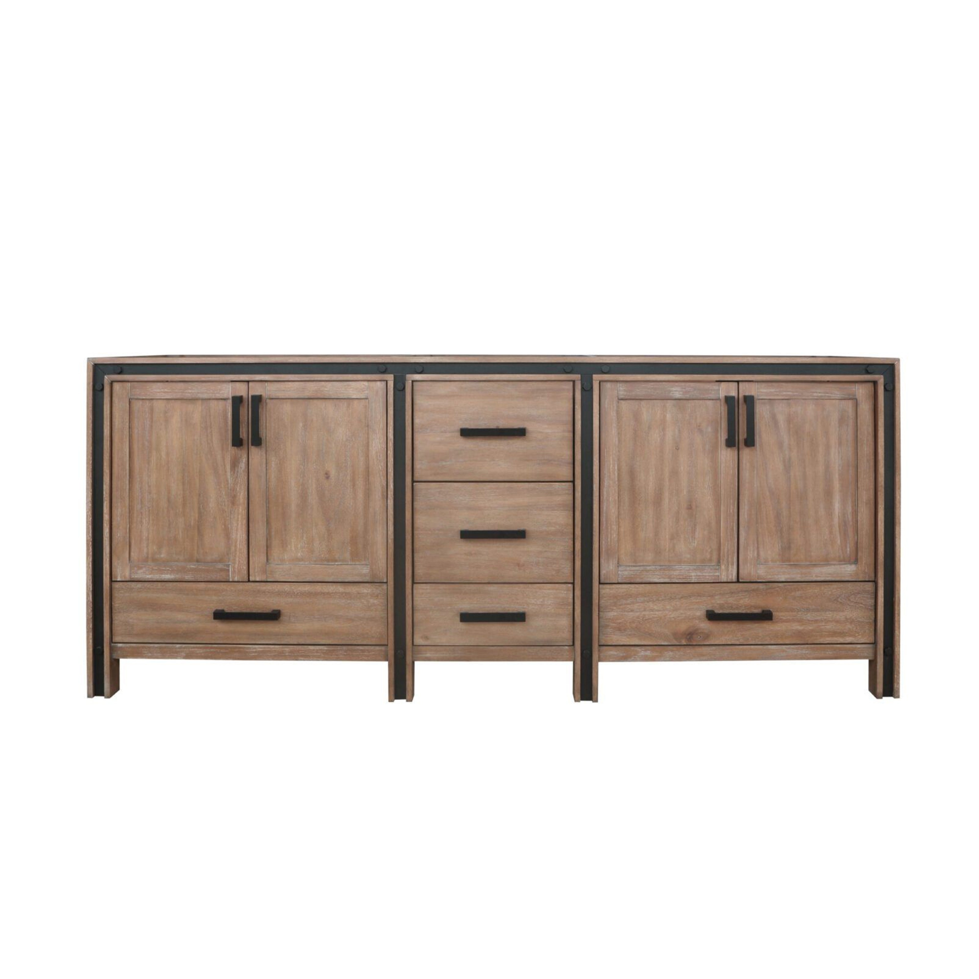Lexora Ziva 80 in W x 22 in D Double Bath Vanity
