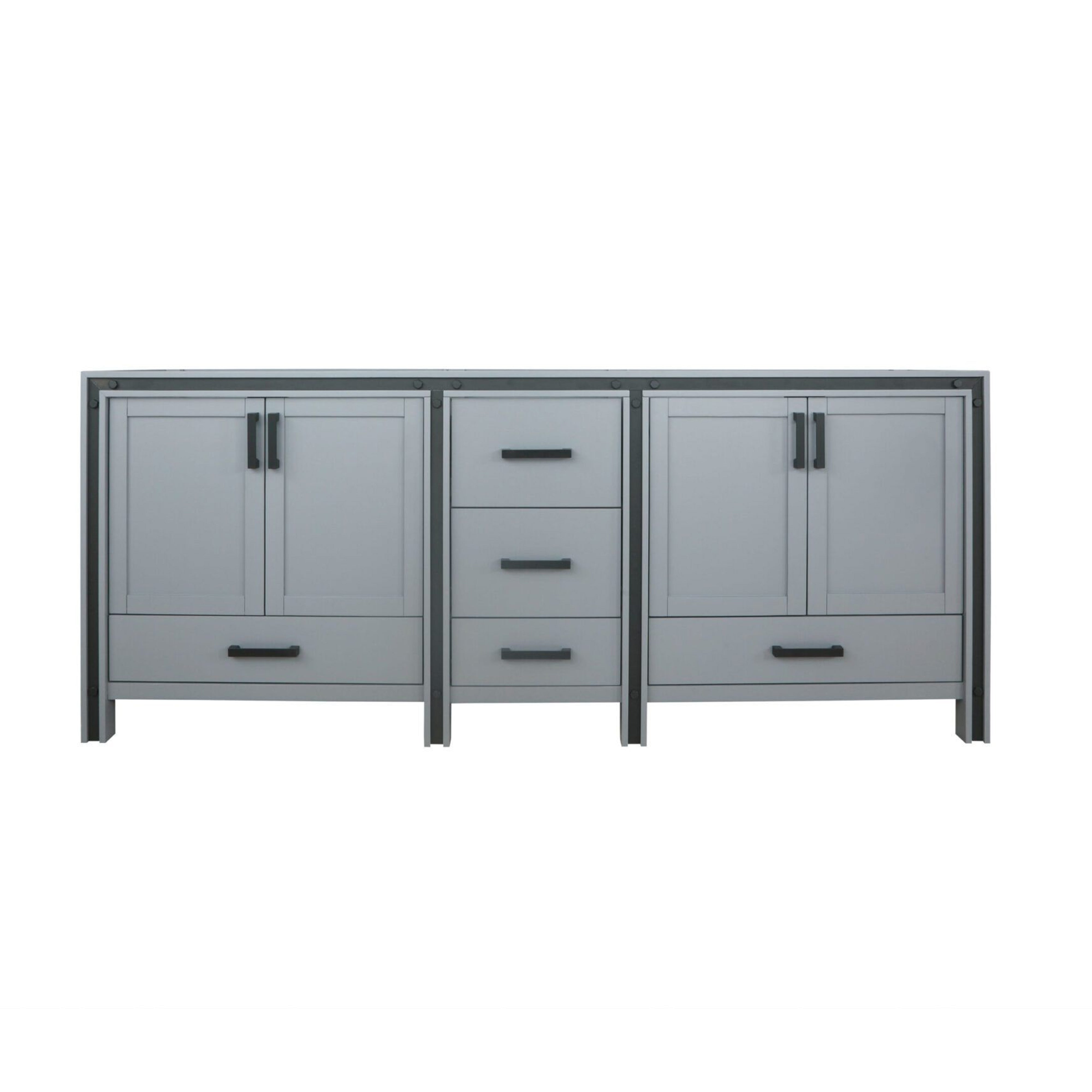 Lexora Ziva 84 in W x 22 in D Double Bath Vanity