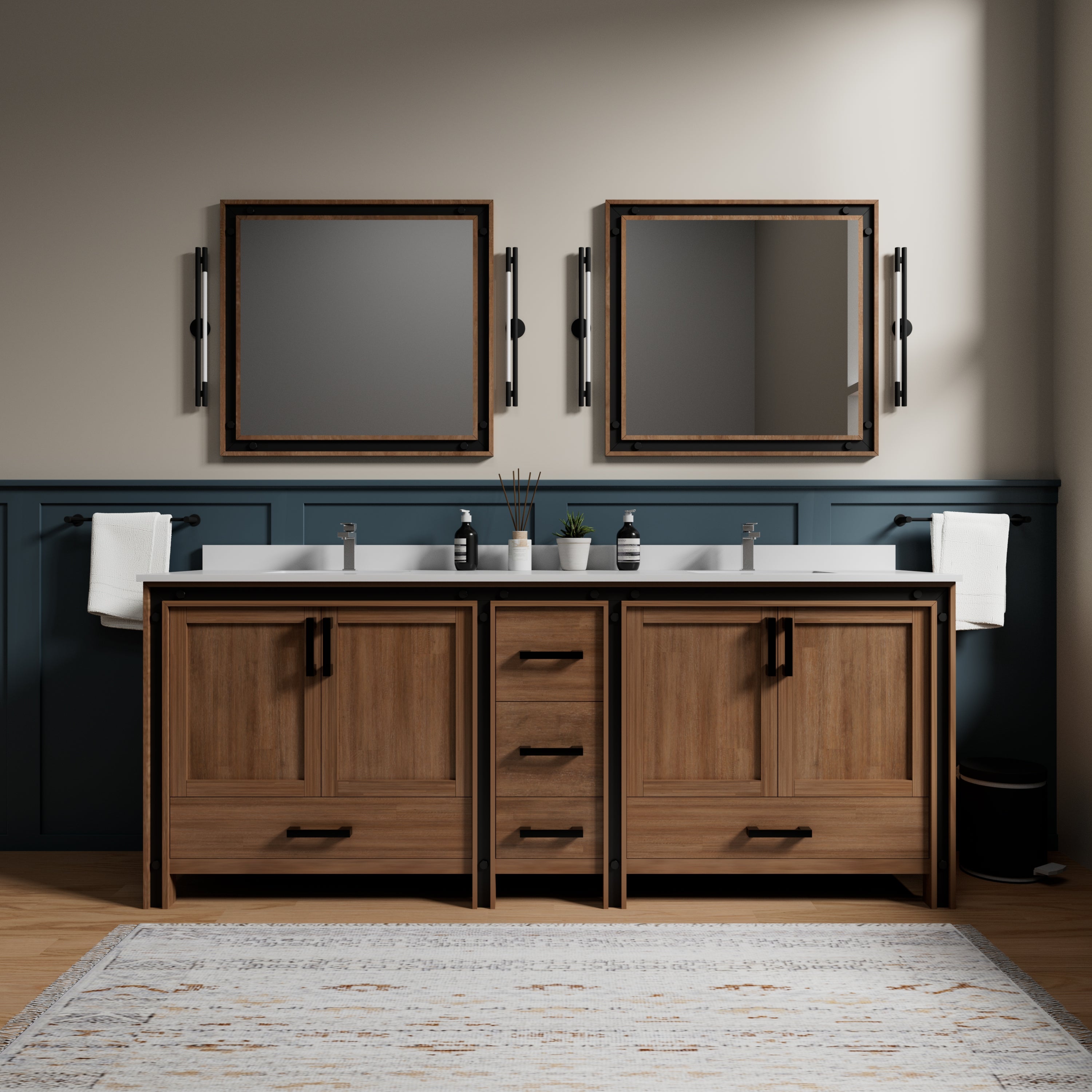 rustic barnwood vanity