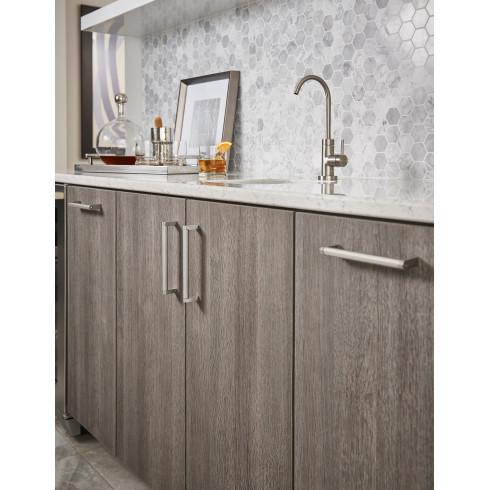 brushed satin nickel bar pull