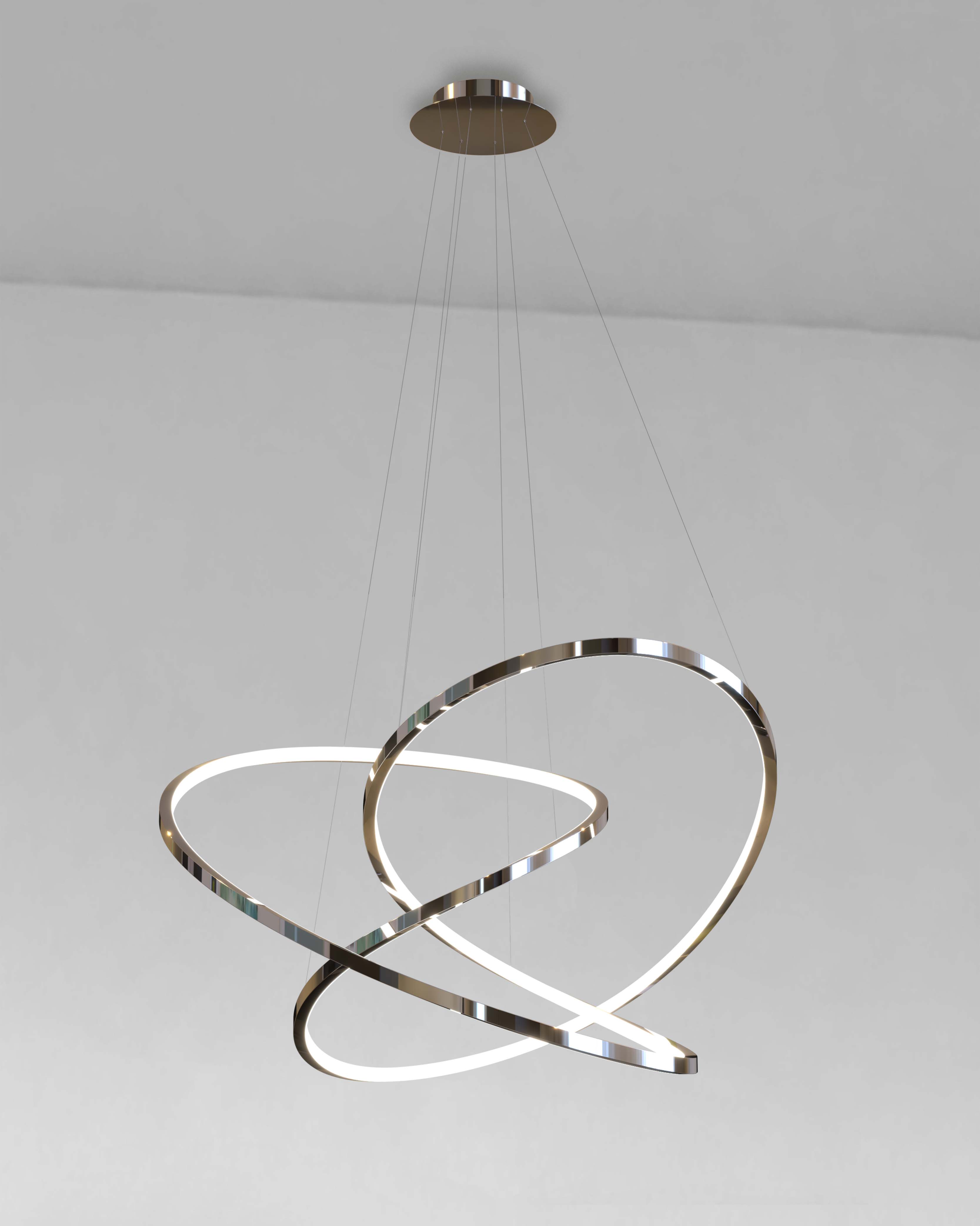chrome chandelier