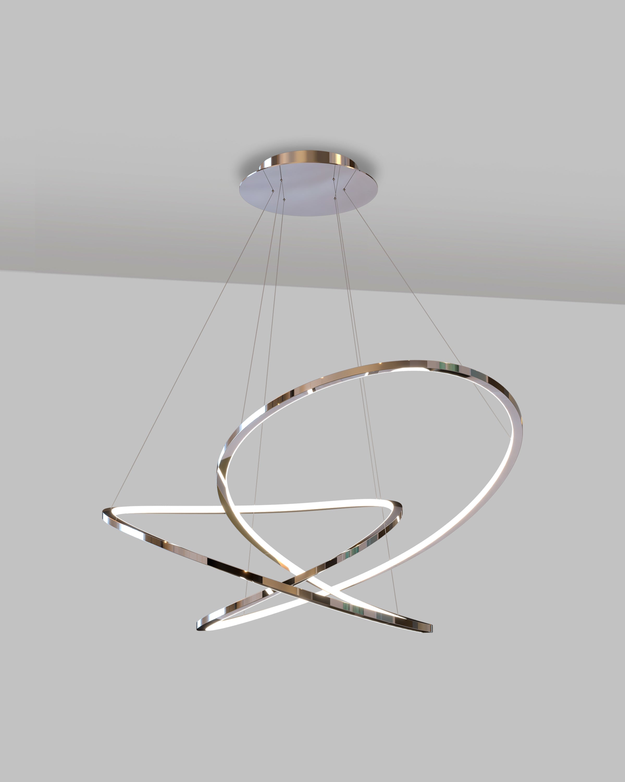 chrome chandelier