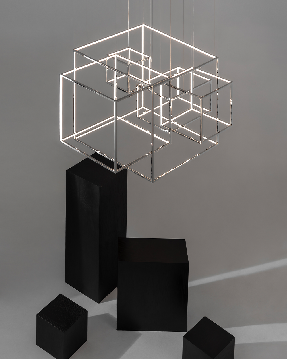 chrome chandelier