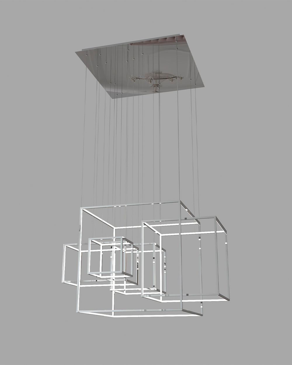chrome chandelier