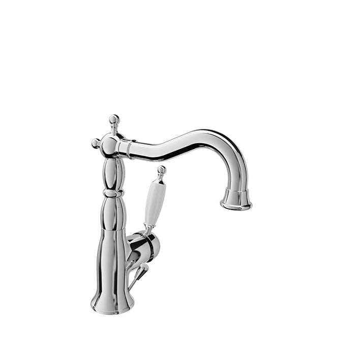 Baril Victoire Antique Style Single Hole Lavatory Faucet - Drain Included