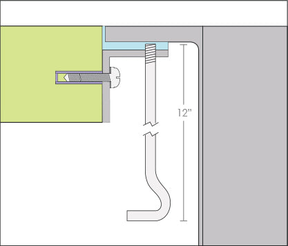 MILA MTK-303AL Sink Flush Mounting Kit