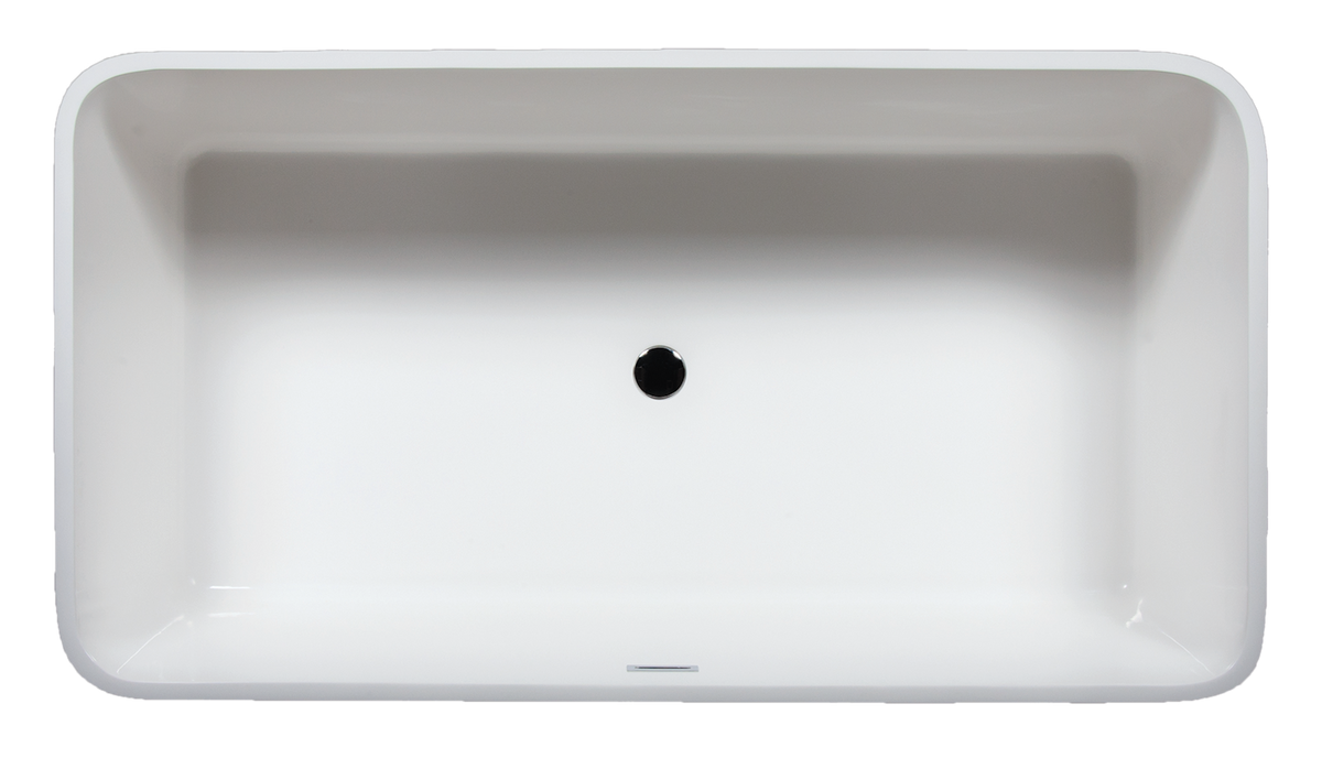 matte white freestanding bathtub