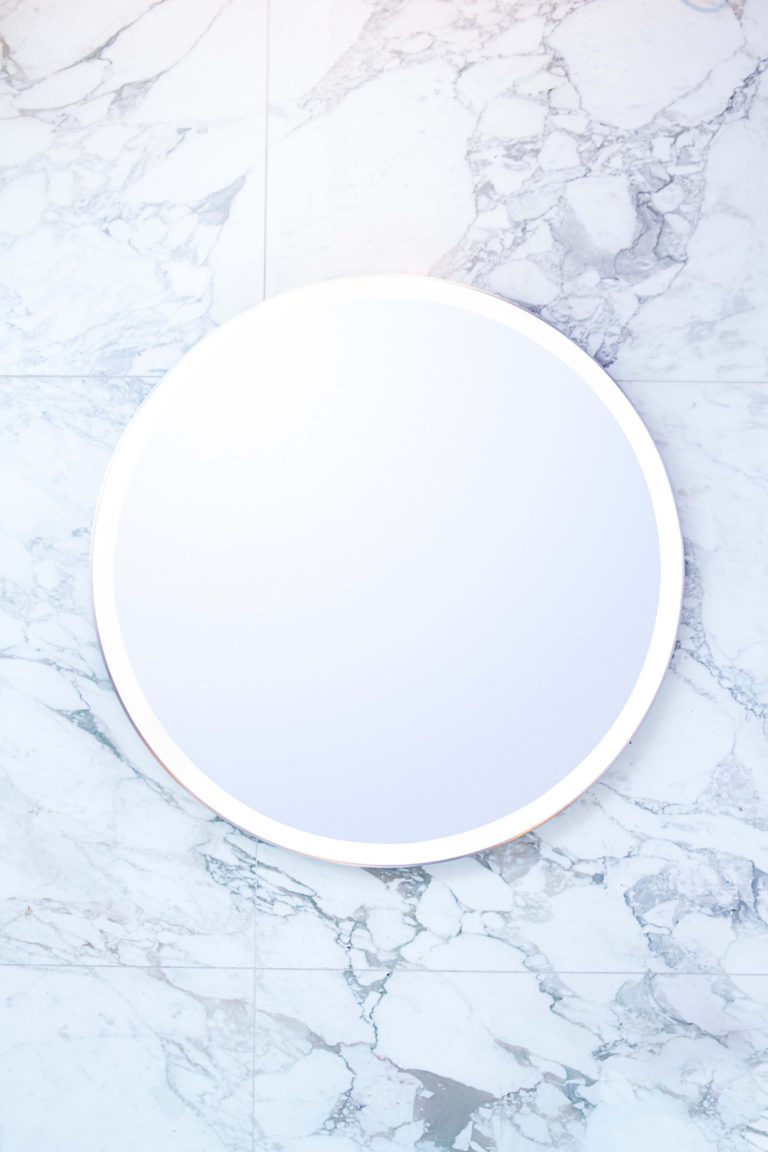 polished chrome mirror