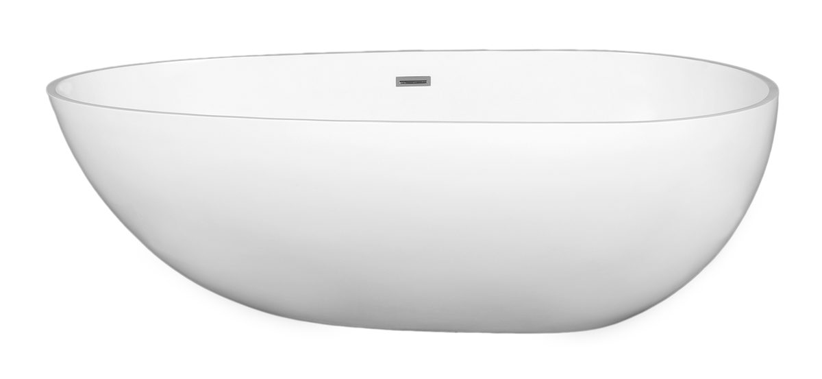 matte white freestanding bathtub