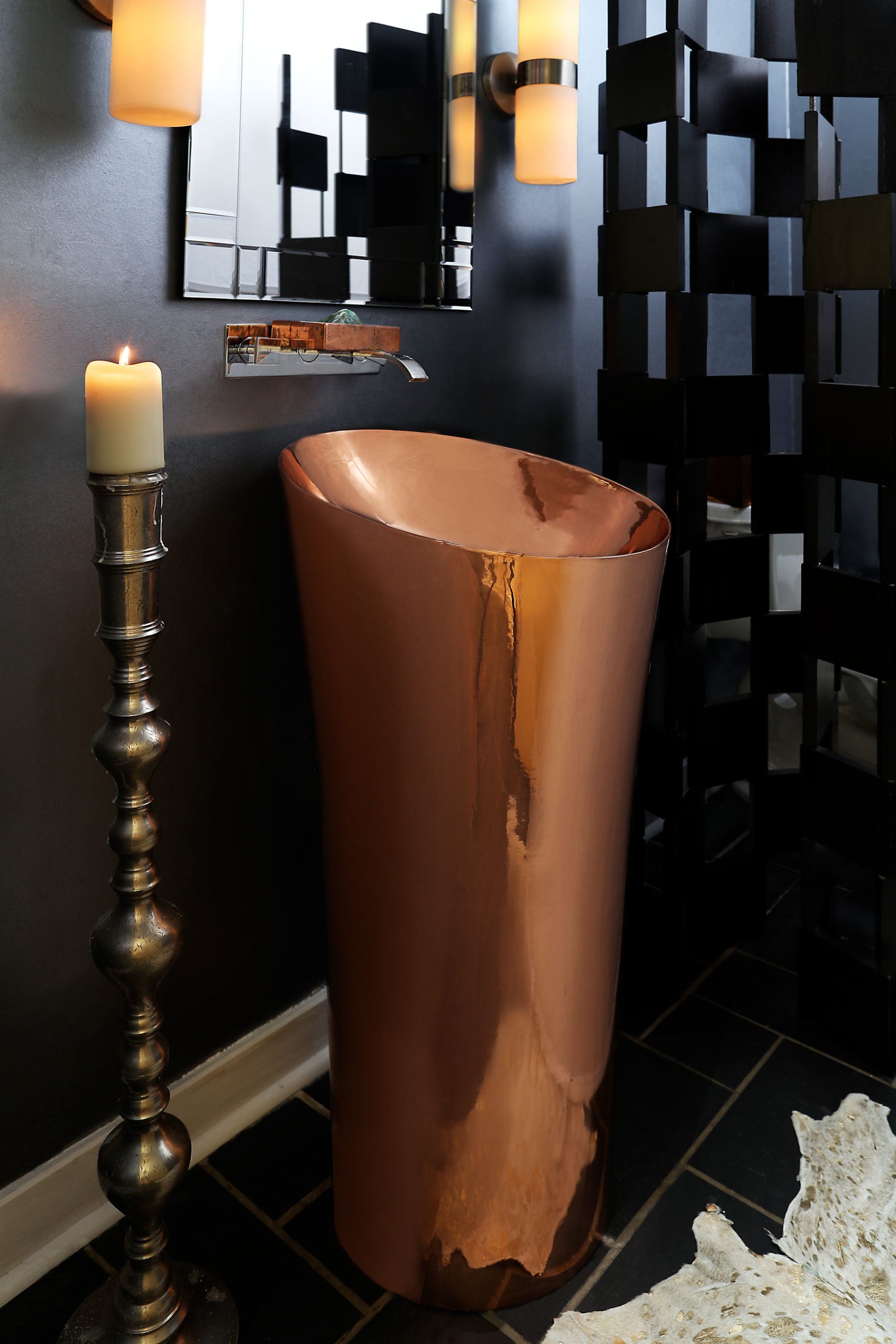 rose gold smooth sink