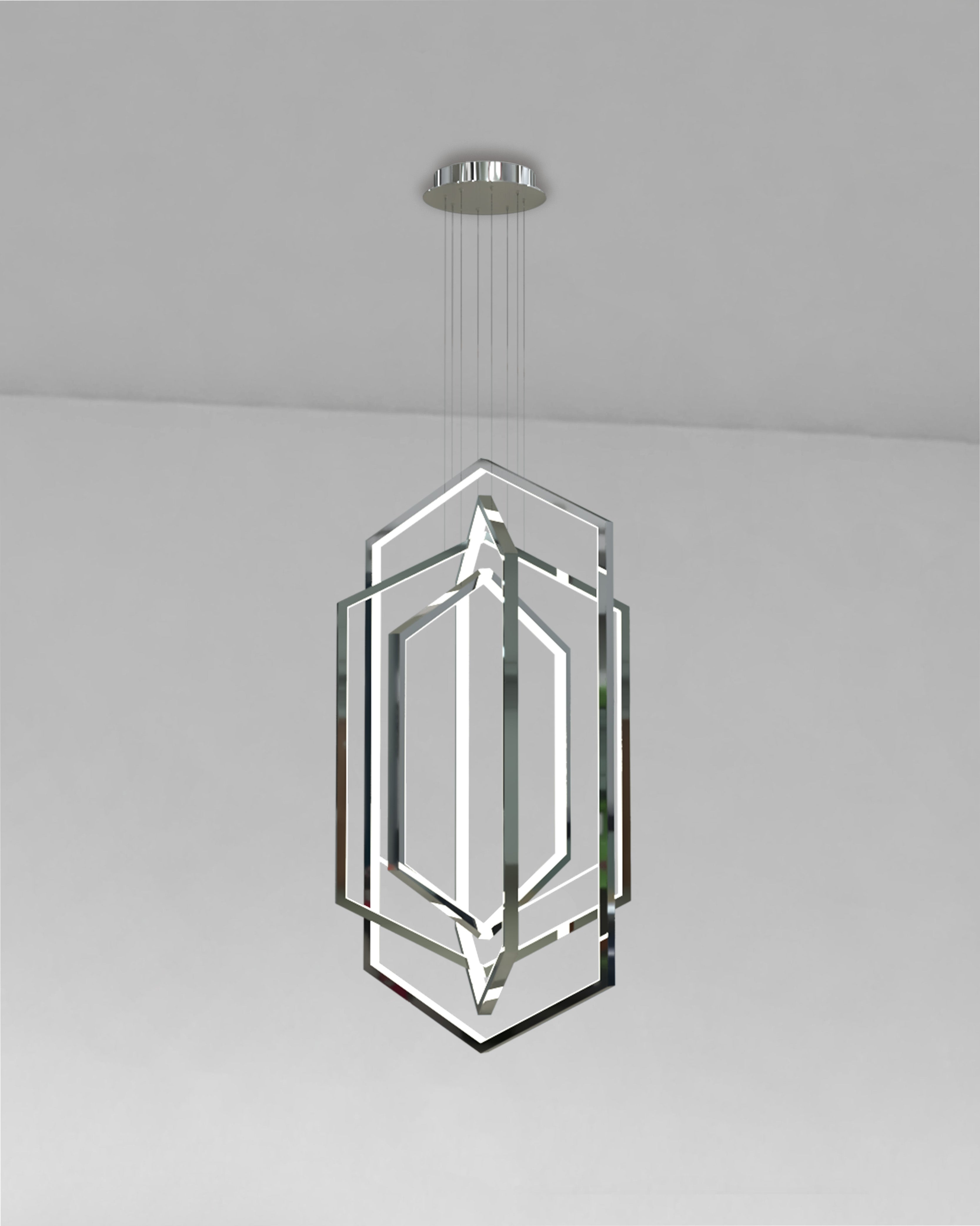 chrome chandelier