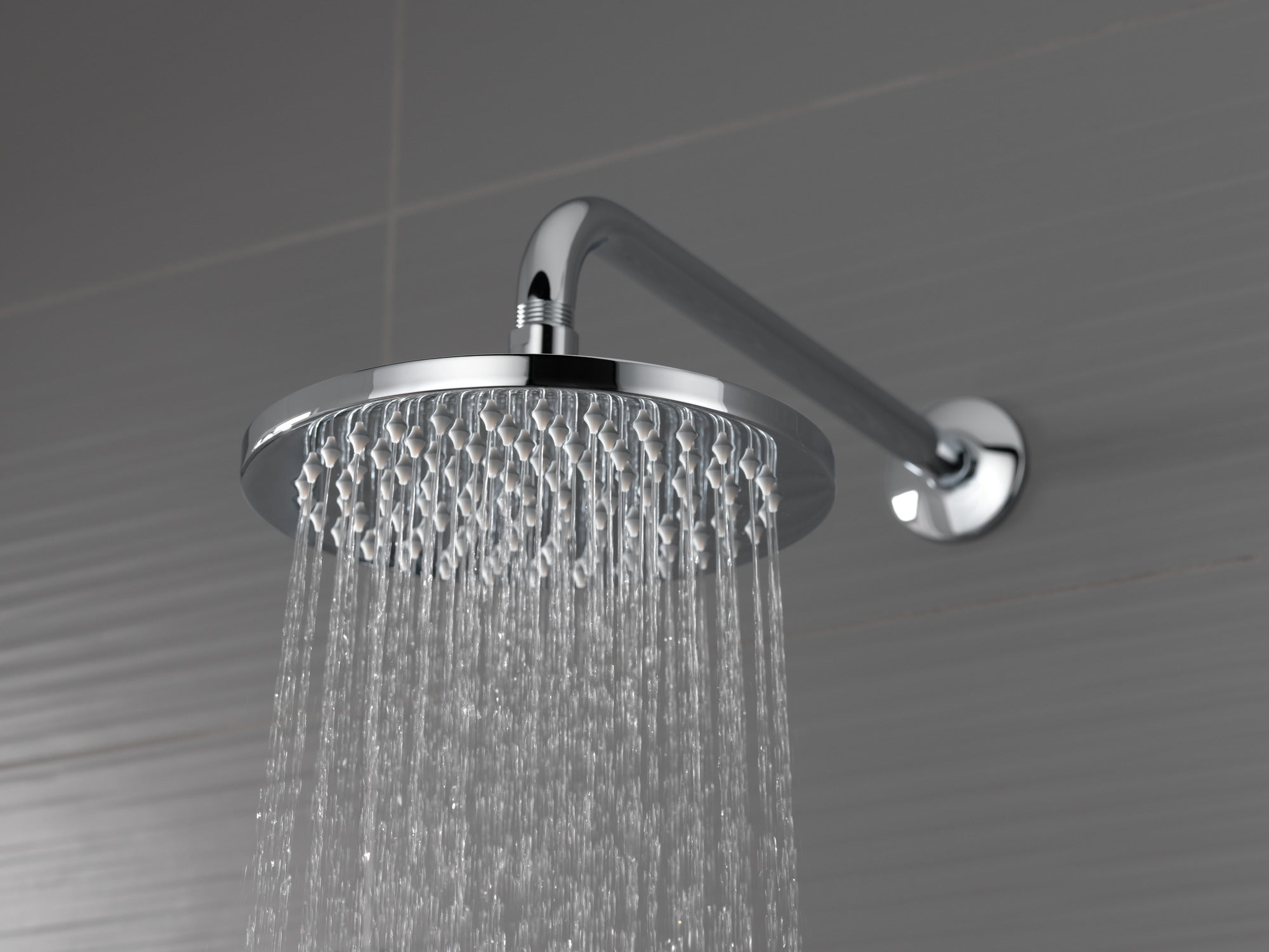 chrome shower arm and flange