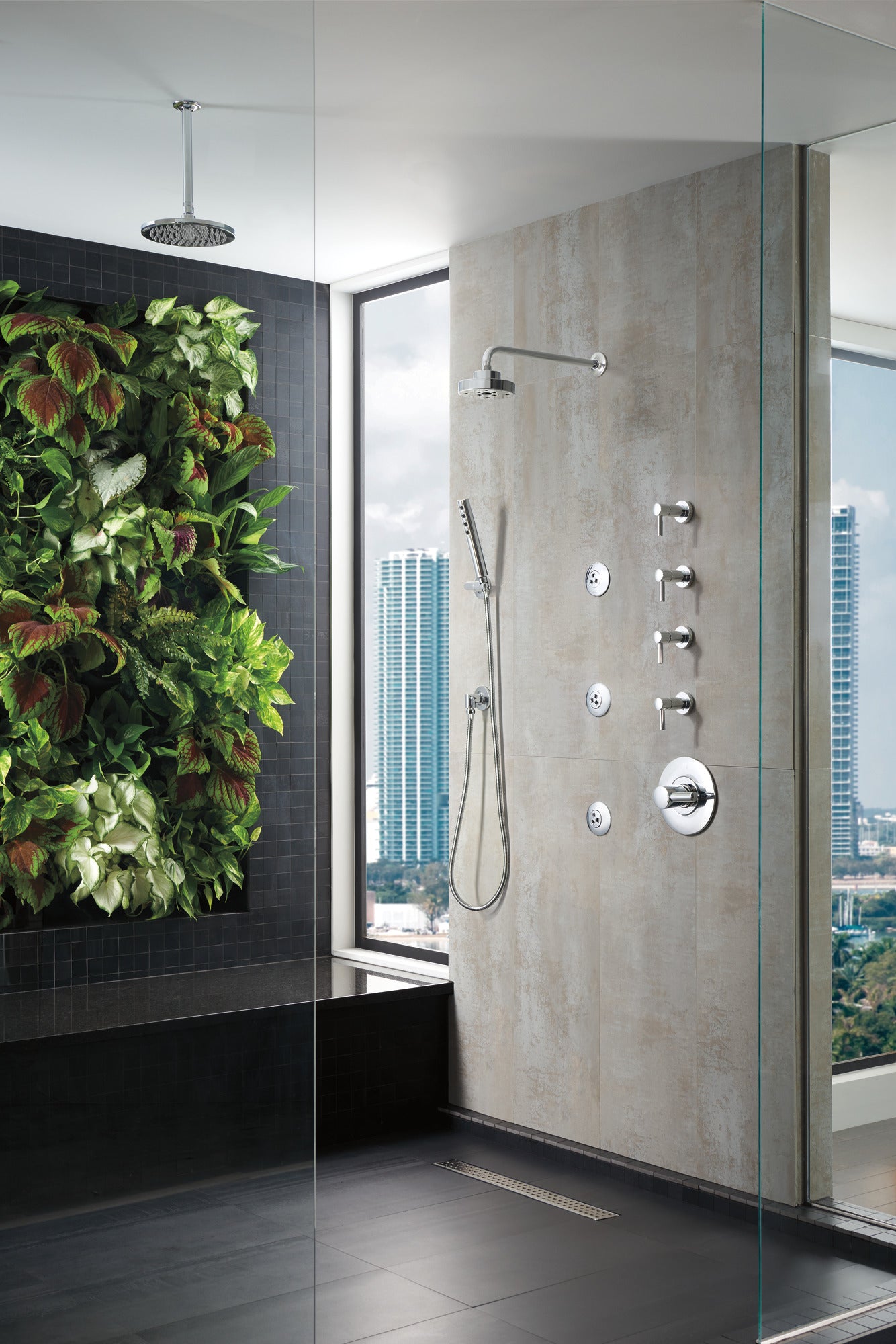 chrome lever handle
