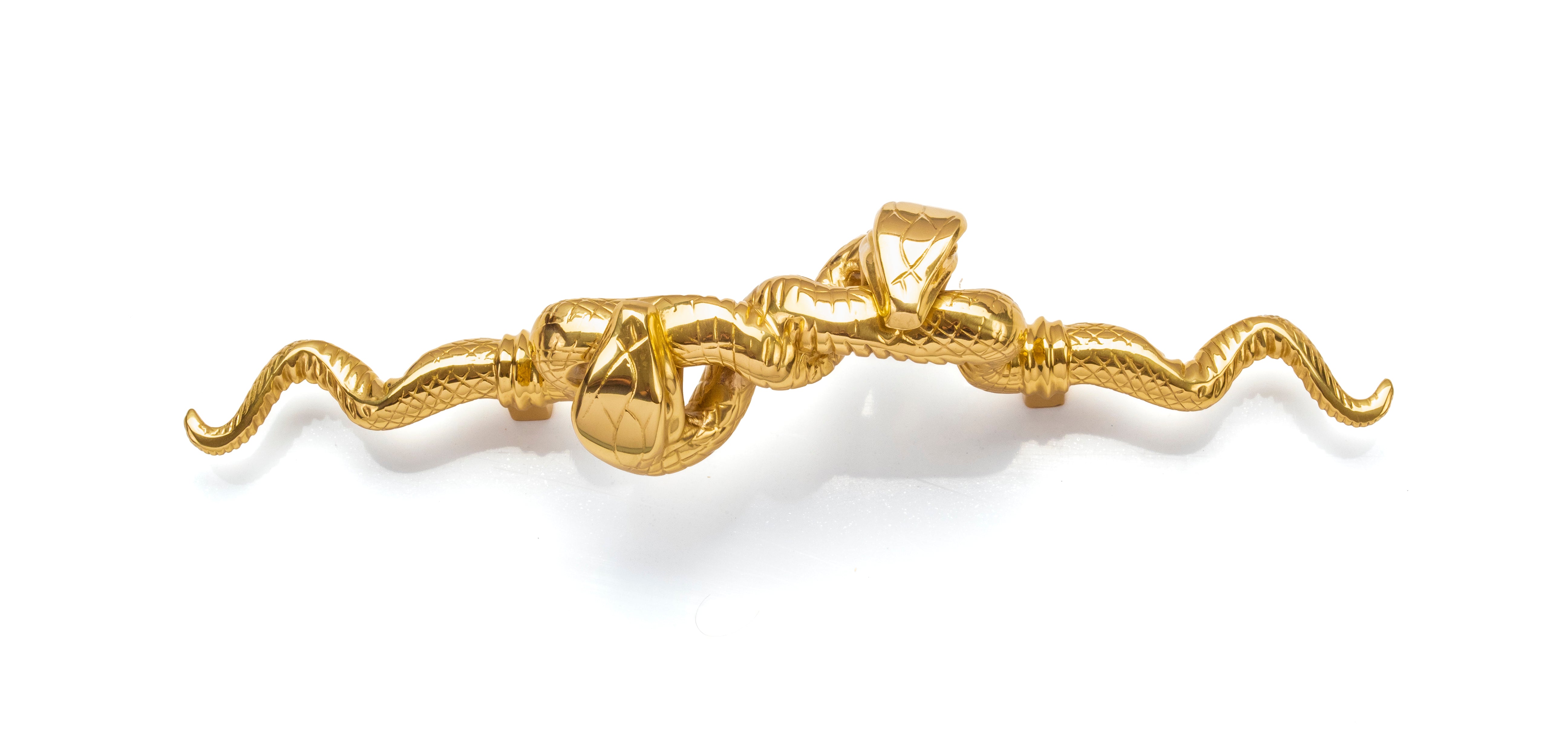 satin brass pull