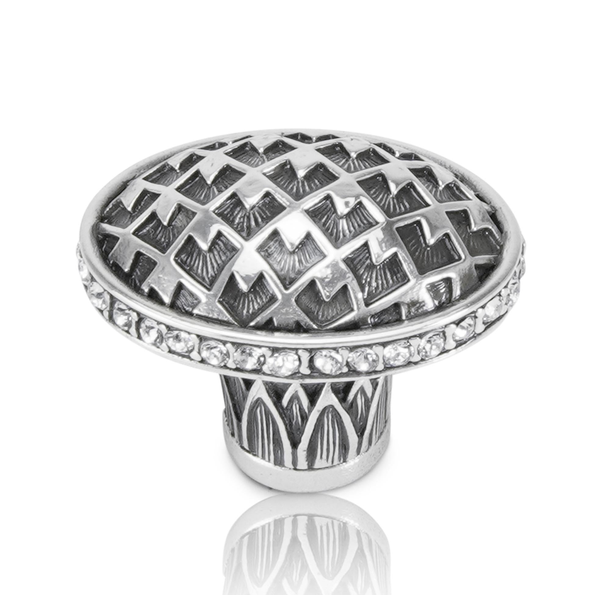 burnish silver knob