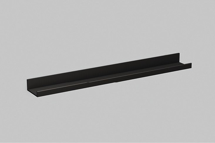matt black shelf