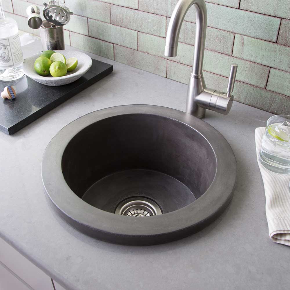 slate concrete sink