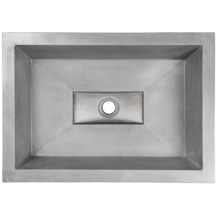 gray concrete sink